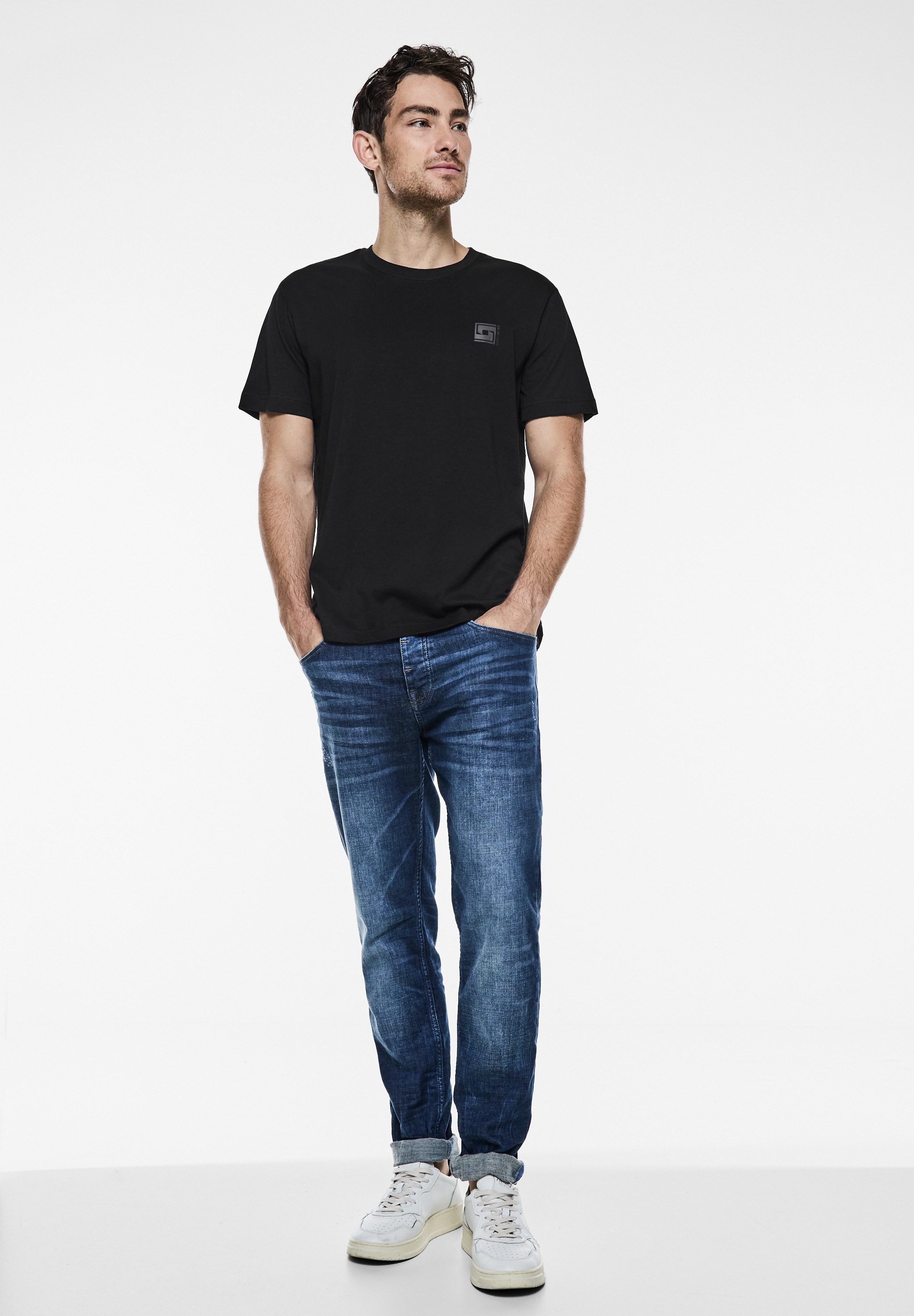 STREET ONE MEN T-Shirt, aus reiner Baumwolle