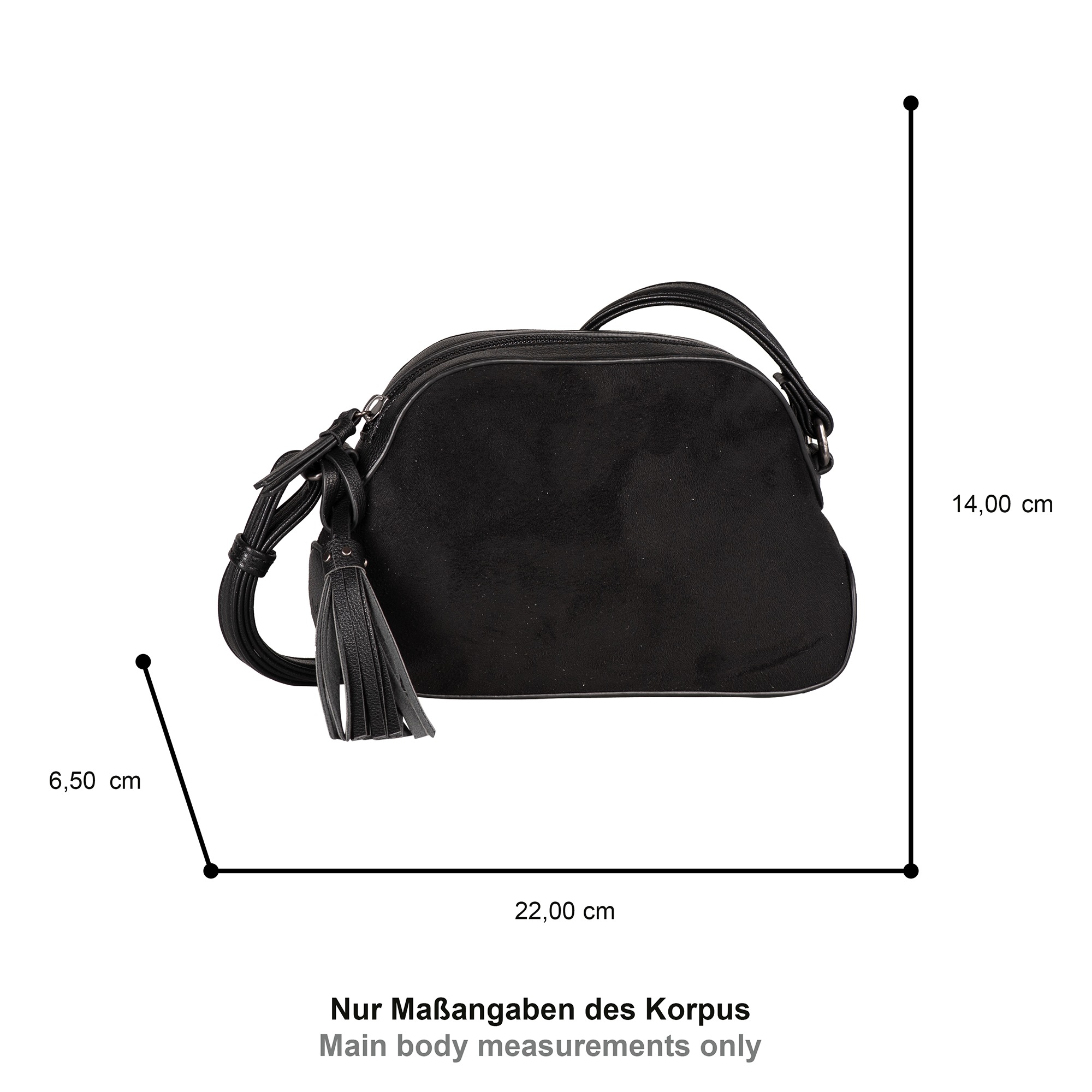 Gabor Handtasche "Anthea" Kombi aus Velourimitat und Lederimitat sowie Niet günstig online kaufen