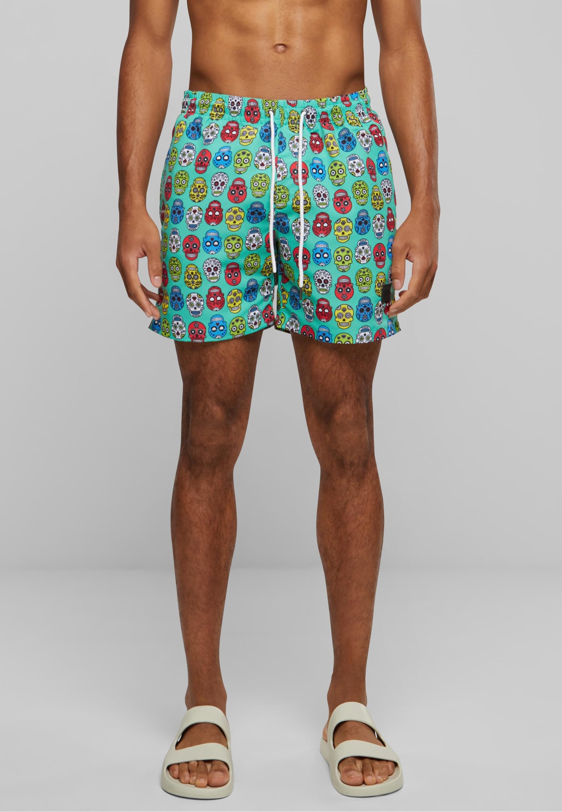 URBAN CLASSICS Badeshorts »Urban Classics Herren Pattern Swim Shorts«