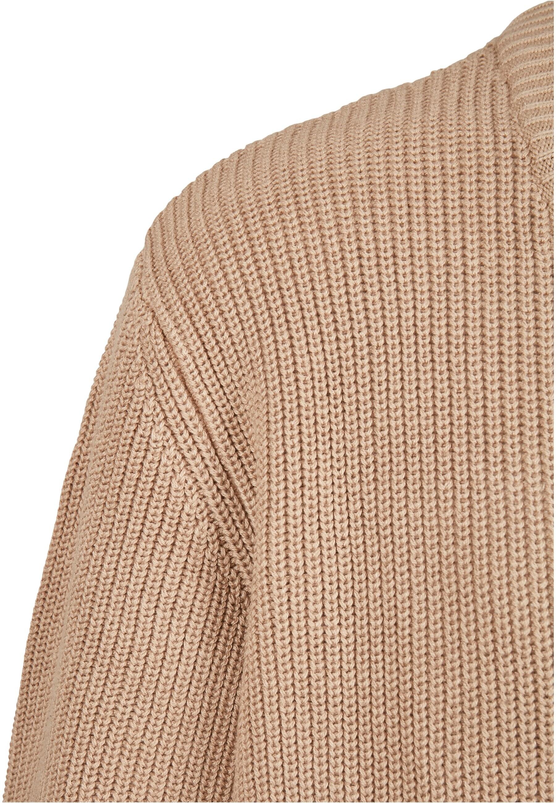 URBAN CLASSICS Strickfleecejacke »Urban Classics Herren Boxy Cardigan«, (1 St.), ohne Kapuze