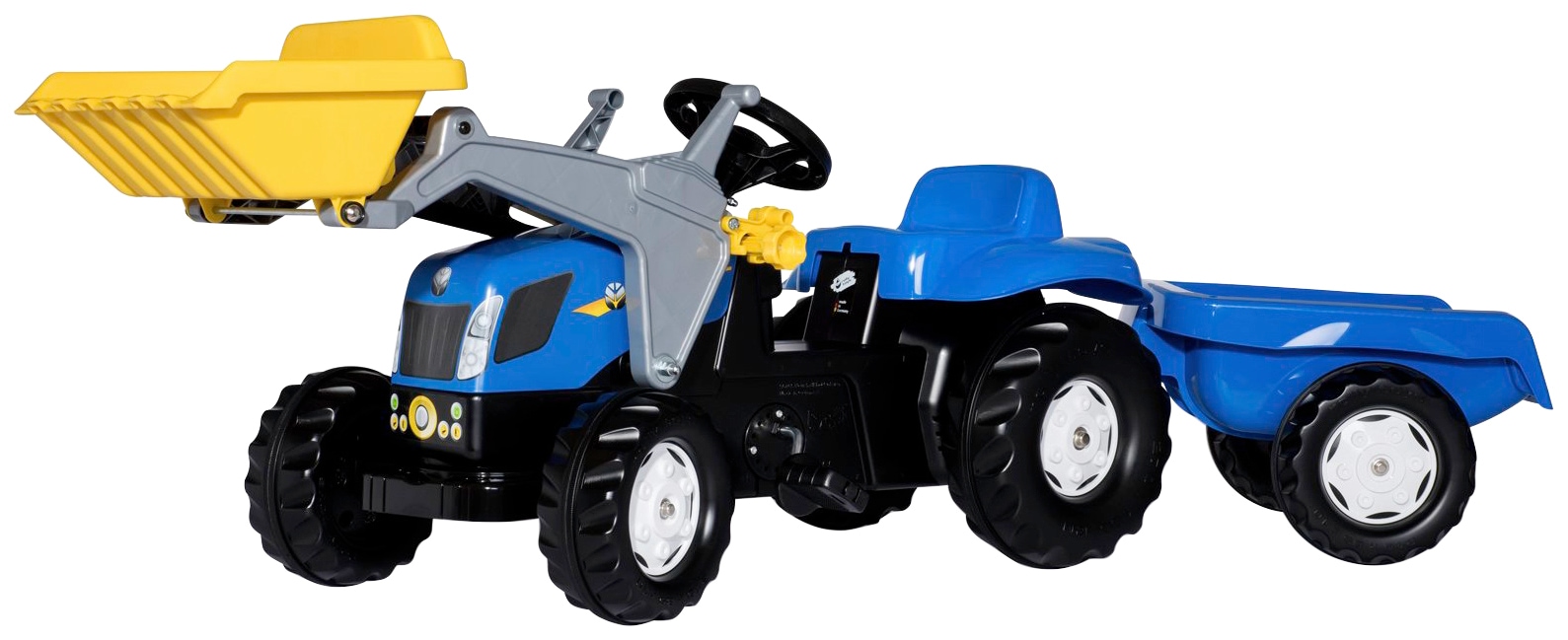 rolly toys® Tretfahrzeug »NH T7040«, Traktor mit Trailer und Lader