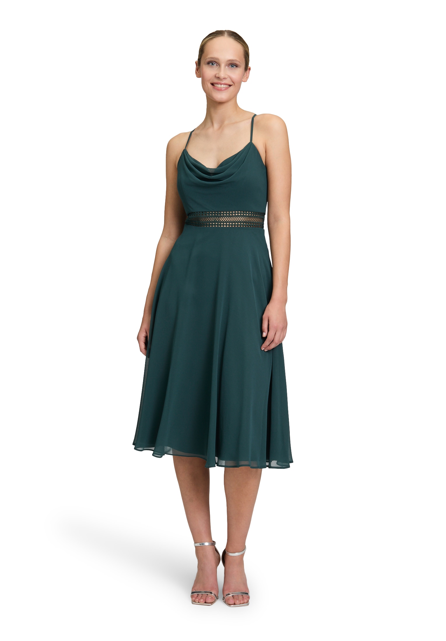 Vera Mont Cocktailkleid "Vera Mont Damen Cocktailkleid mit Wasserfallaussch günstig online kaufen