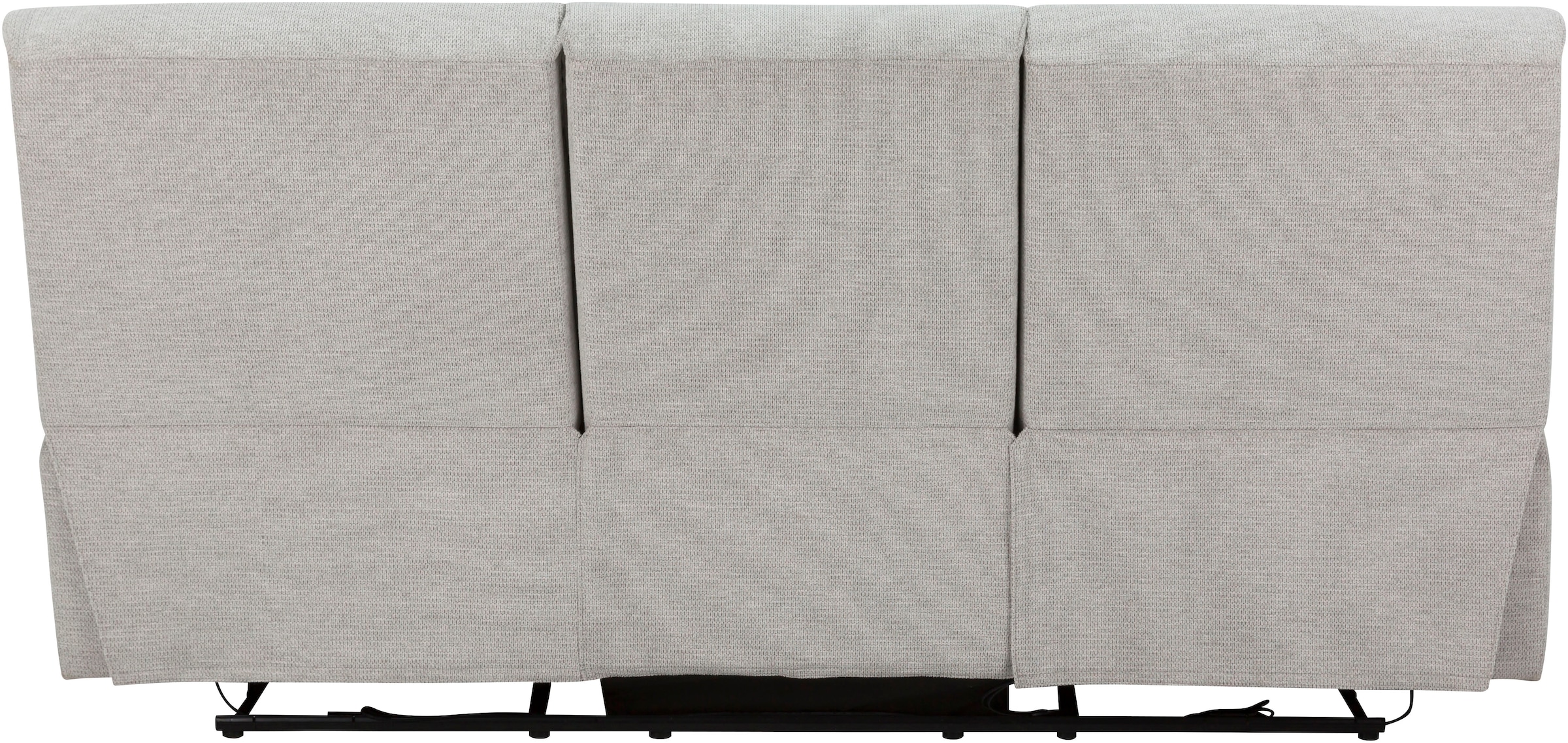 Home affaire 3-Sitzer »LANNOY, manuelle o. elelektrische Relaxfunktion in 2 Sitzen, USB A/C«, Liegefunktion (105°-150°), Reclinersofa, Webstoff, Federkern