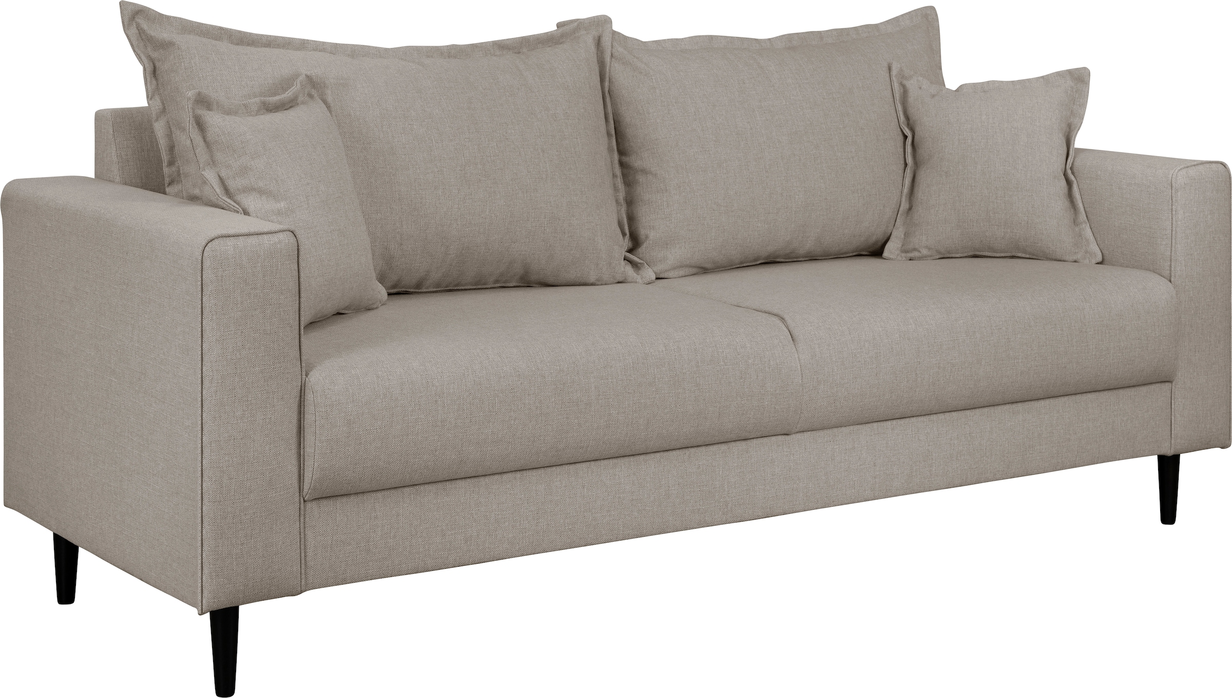 Home affaire 2-Sitzer »VEYRAS, hoher Sitzkomfort, Maße B/T/H: 162/84/76 cm«, mit Wellenunterfederung, incl. Rückenkissen und Zierkissen