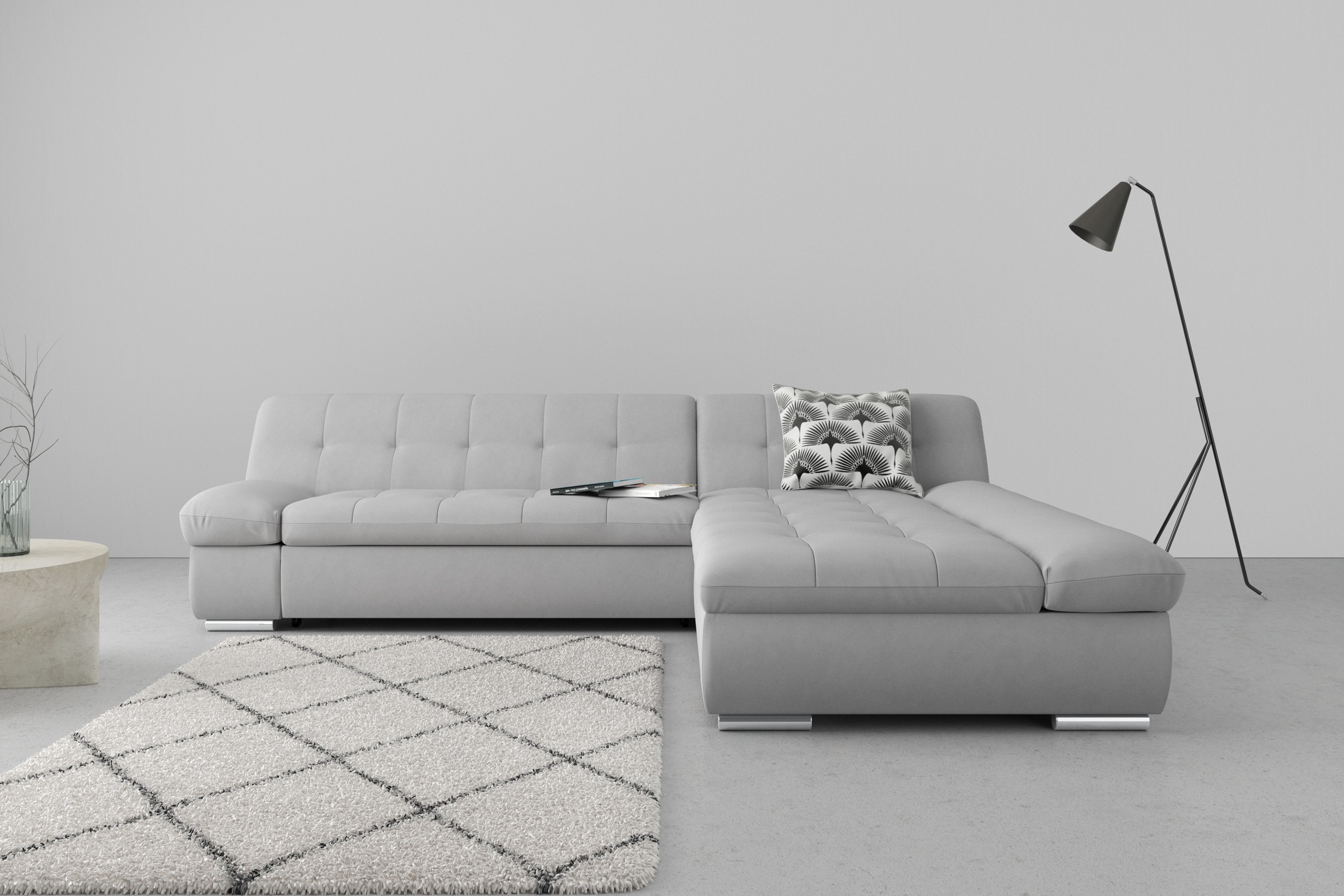 DOMO collection Ecksofa "Mona L-Form", wahlweise mit Bettfunktion günstig online kaufen