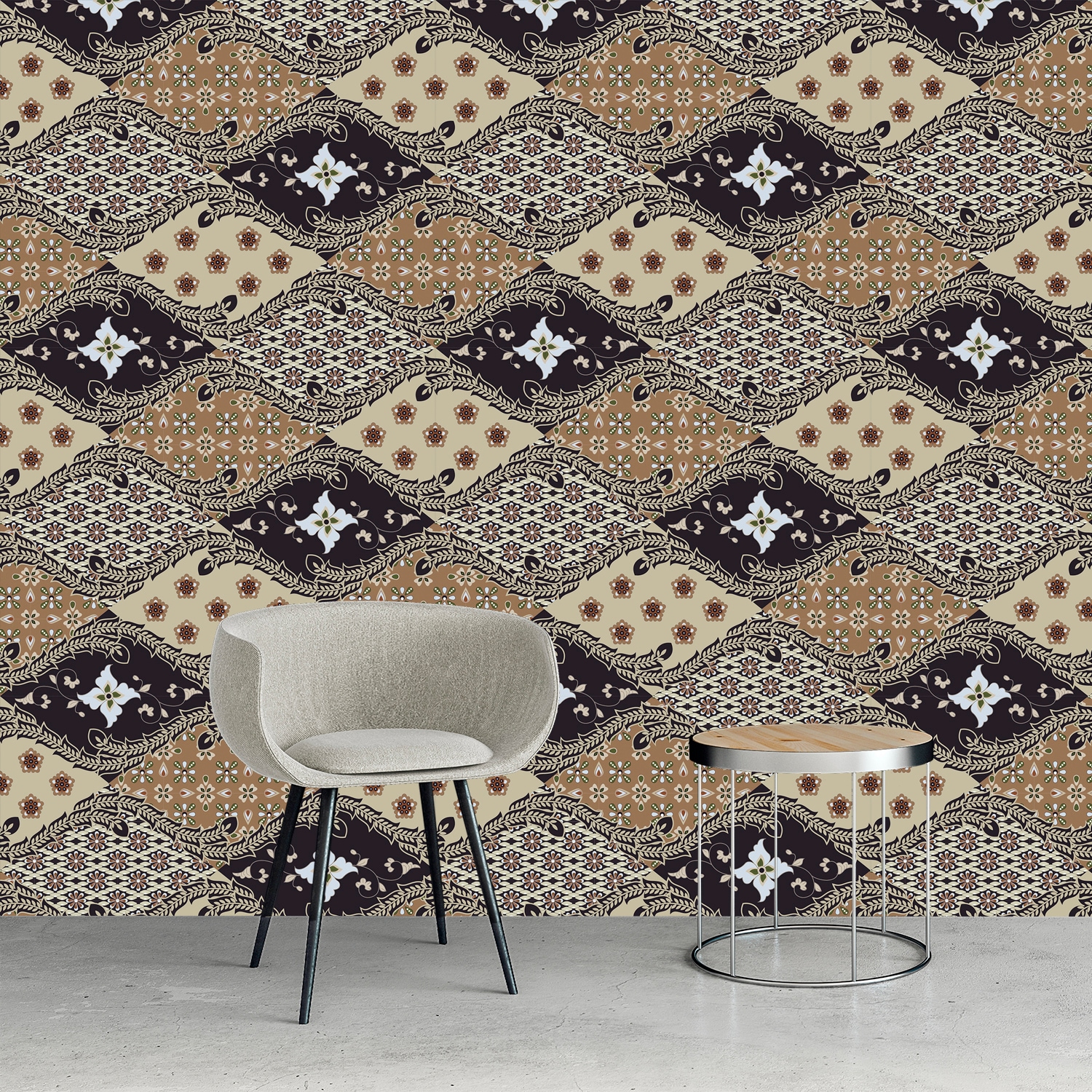 queence Vinyltapete »Paulin«, bedruckt-Barock-Antikoptik-Kunst, 90x250cm, selbstklebend, kinderleichte Anbringung, Sticker