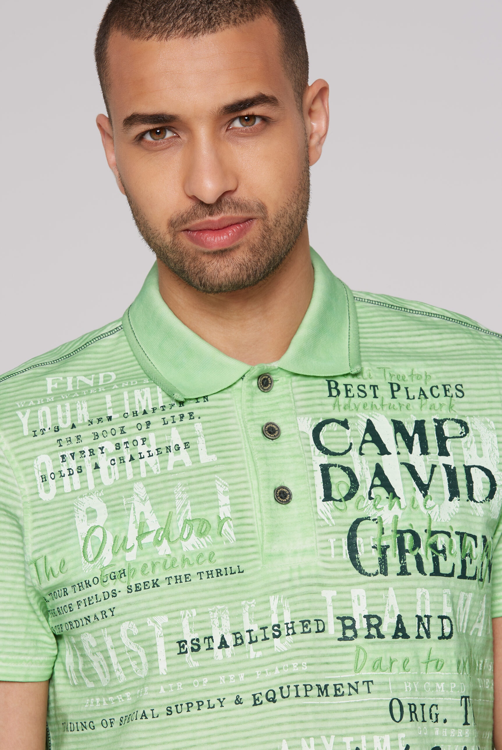 CAMP DAVID Poloshirt, aus Baumwolle