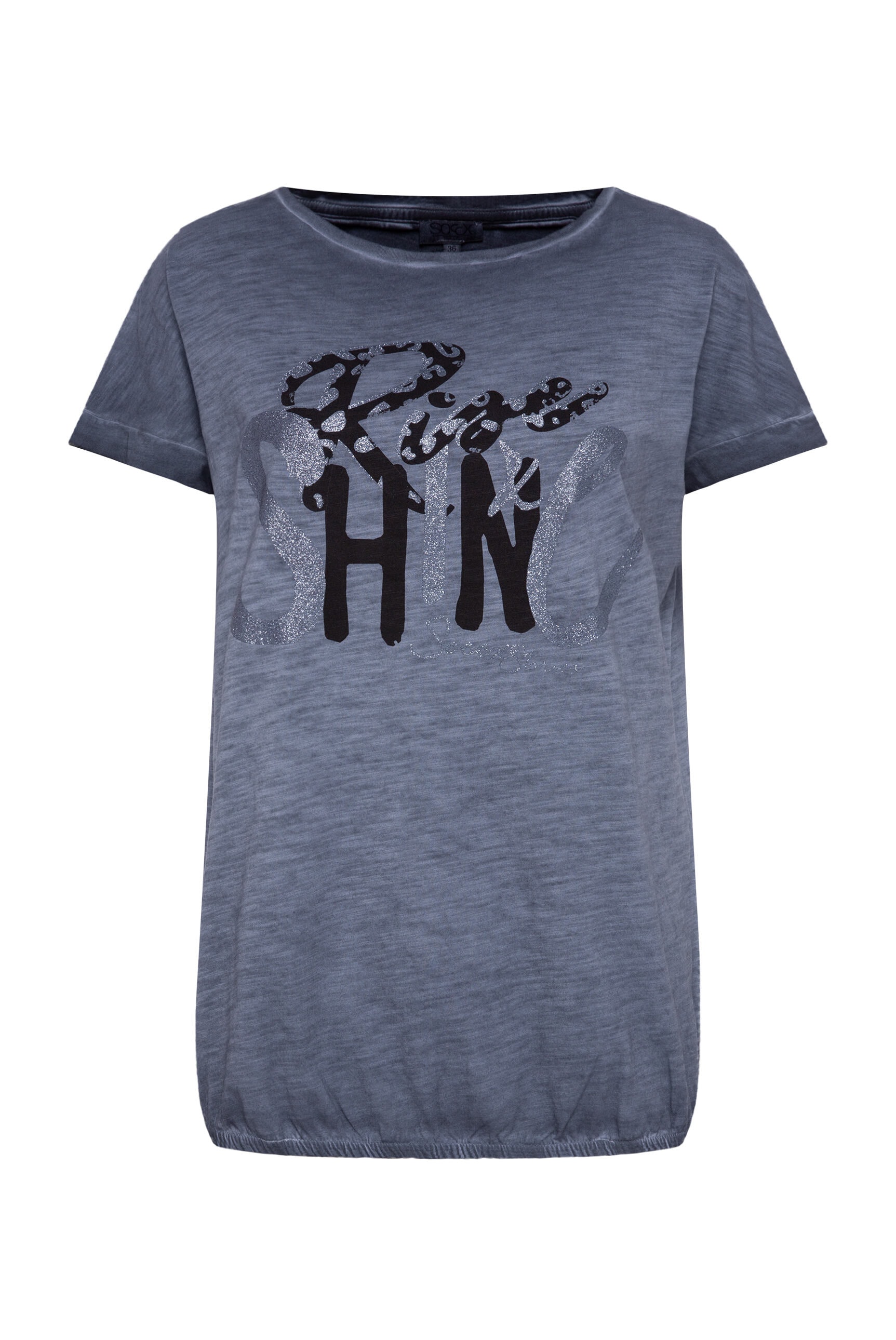 SOCCX Rundhalsshirt, mit Gummizug im Saum