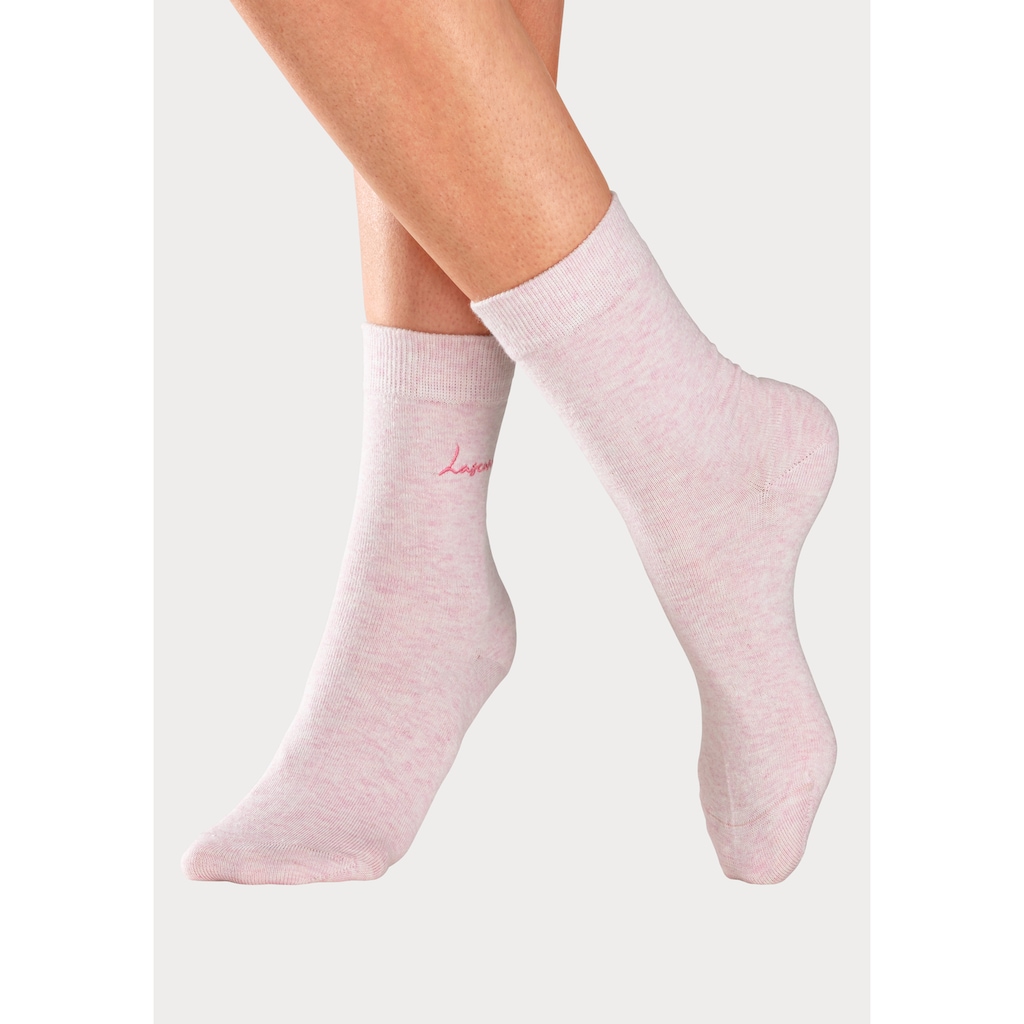 LASCANA Basicsocken, (Set, 7 Paar)