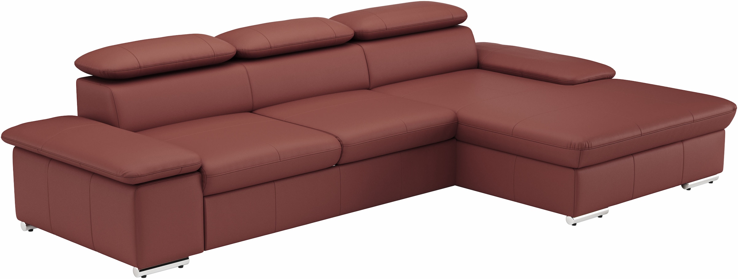 sit&more Ecksofa »Valantine L-Form«, inkl. Kopf- und Armteilverstellung, wahlweise mit Bettfunktion