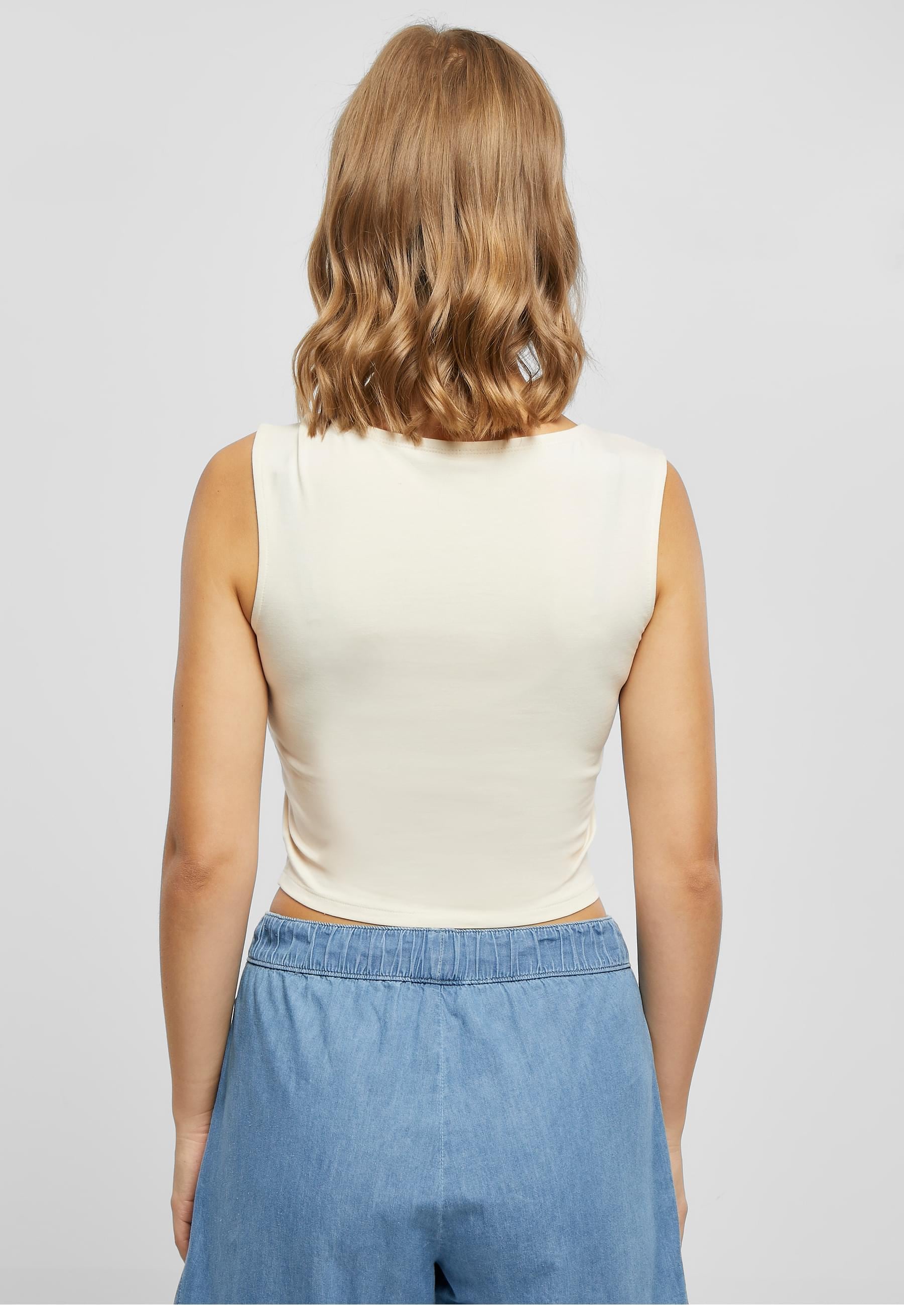 URBAN CLASSICS Muskelshirt »Urban Classics Damen Ladies Short Corsage Top«, (1 tlg.)