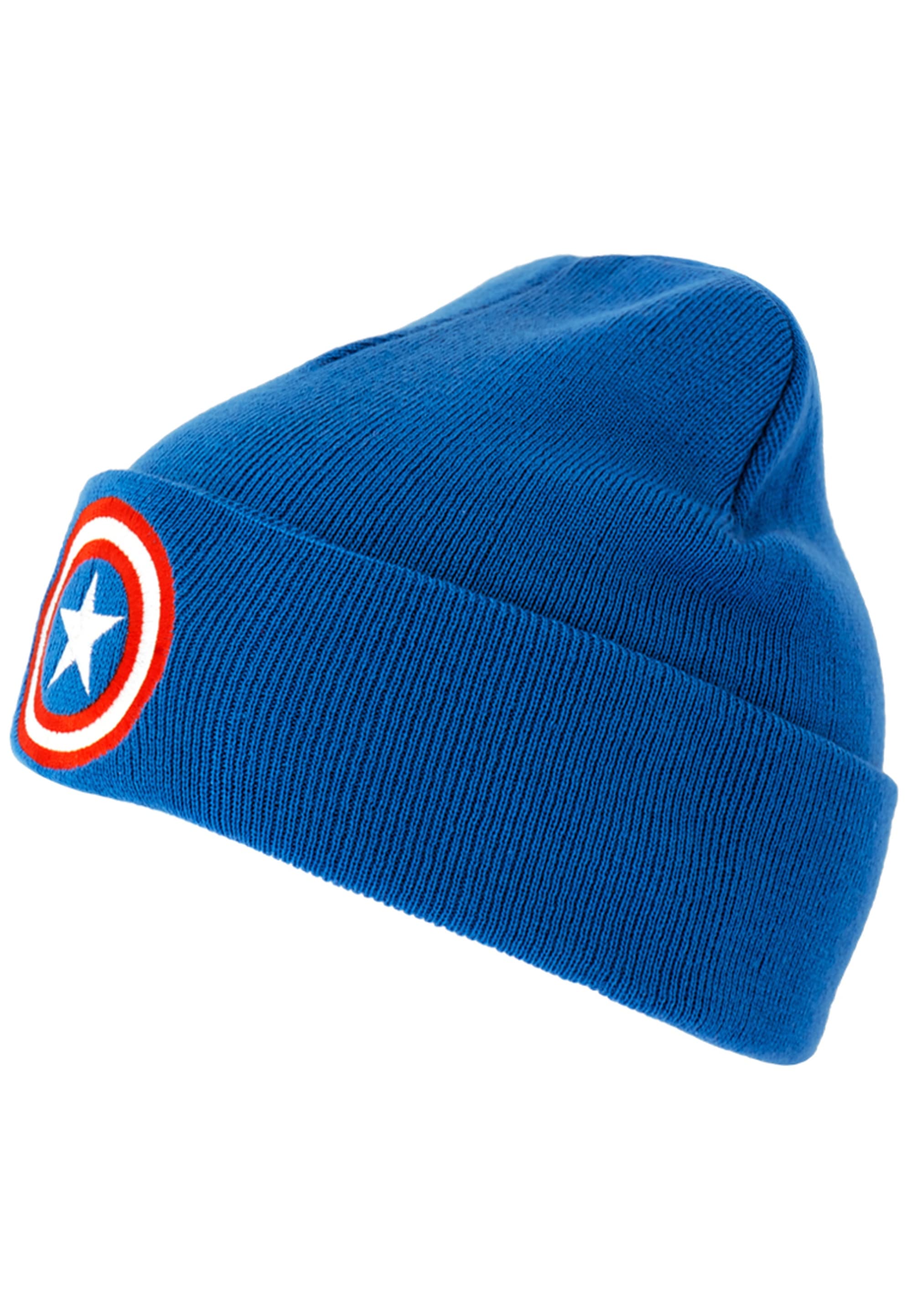 LOGOSHIRT Strickmütze »Captain America – Logo«, mit coolem Motiv