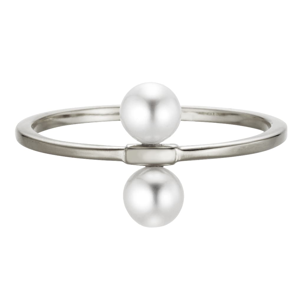 CAÏ Fingerring »925/- Sterling Silber Perlen«