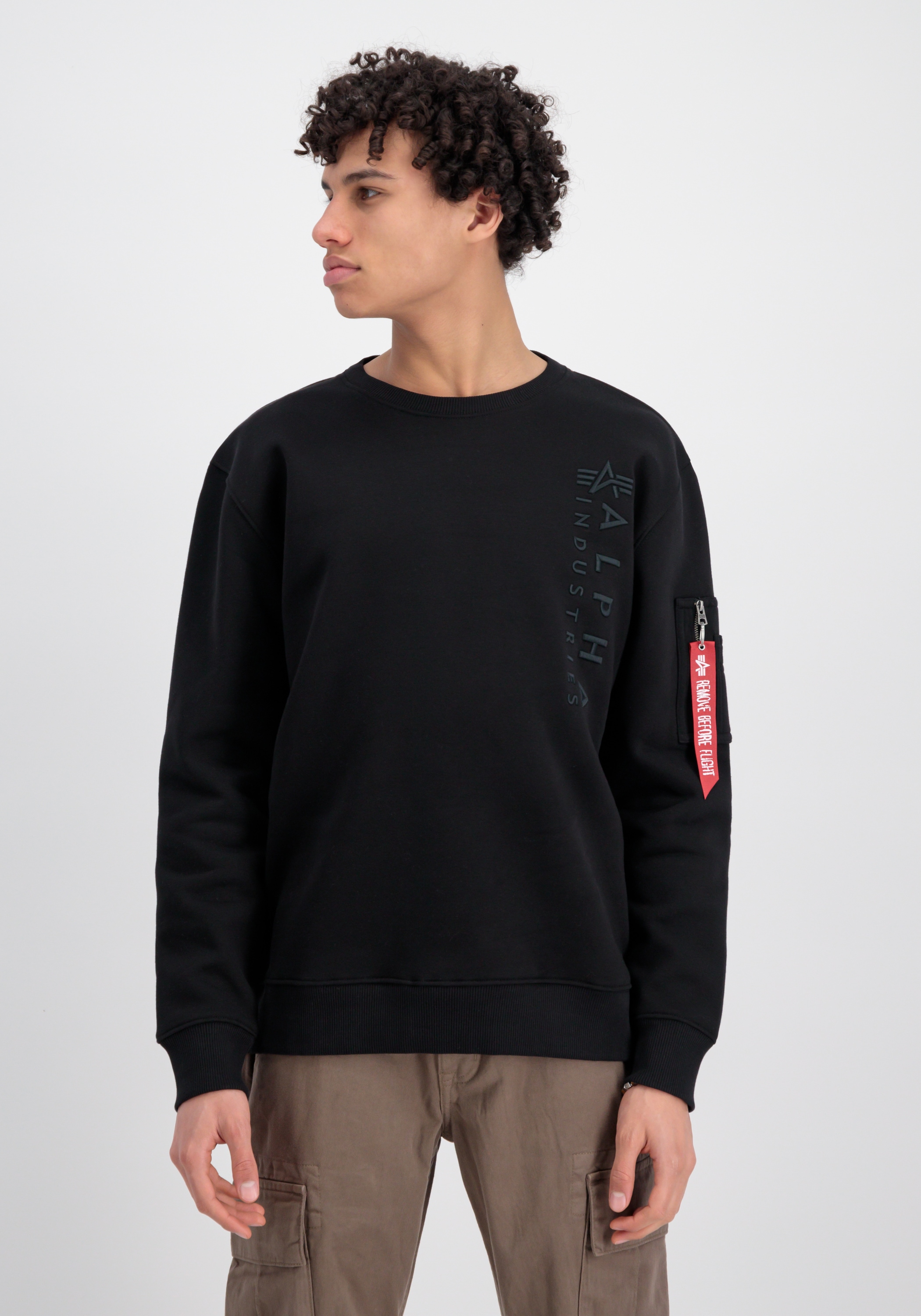 Alpha Industries Sweater "Alpha Industries Men - Sweatshirts Embroidery Swe günstig online kaufen