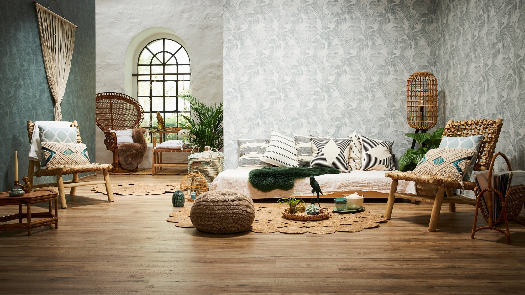 New Walls Wallpaper Palm 37396-4