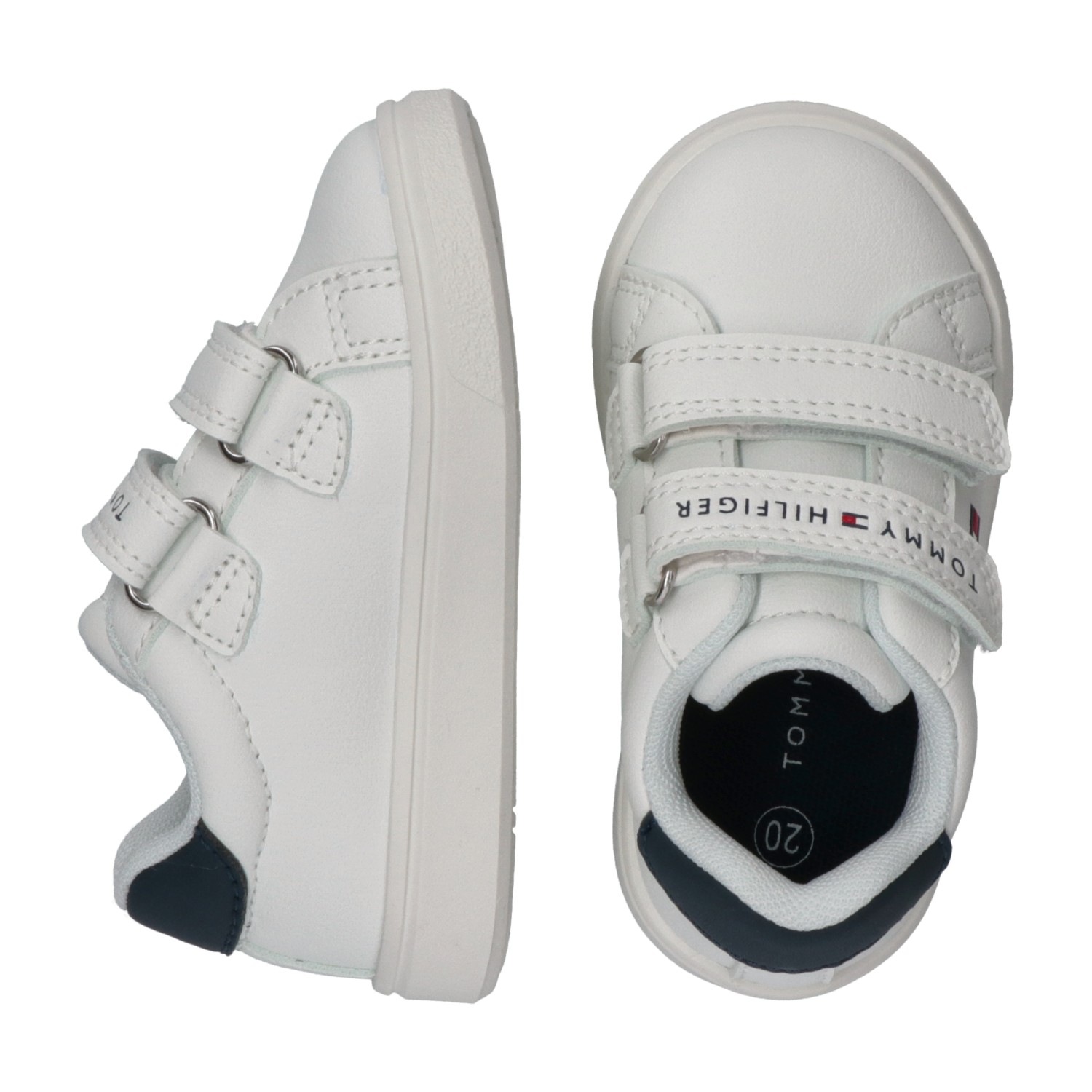 Tommy Hilfiger Girls Casual Sneaker White/Blue 33 3