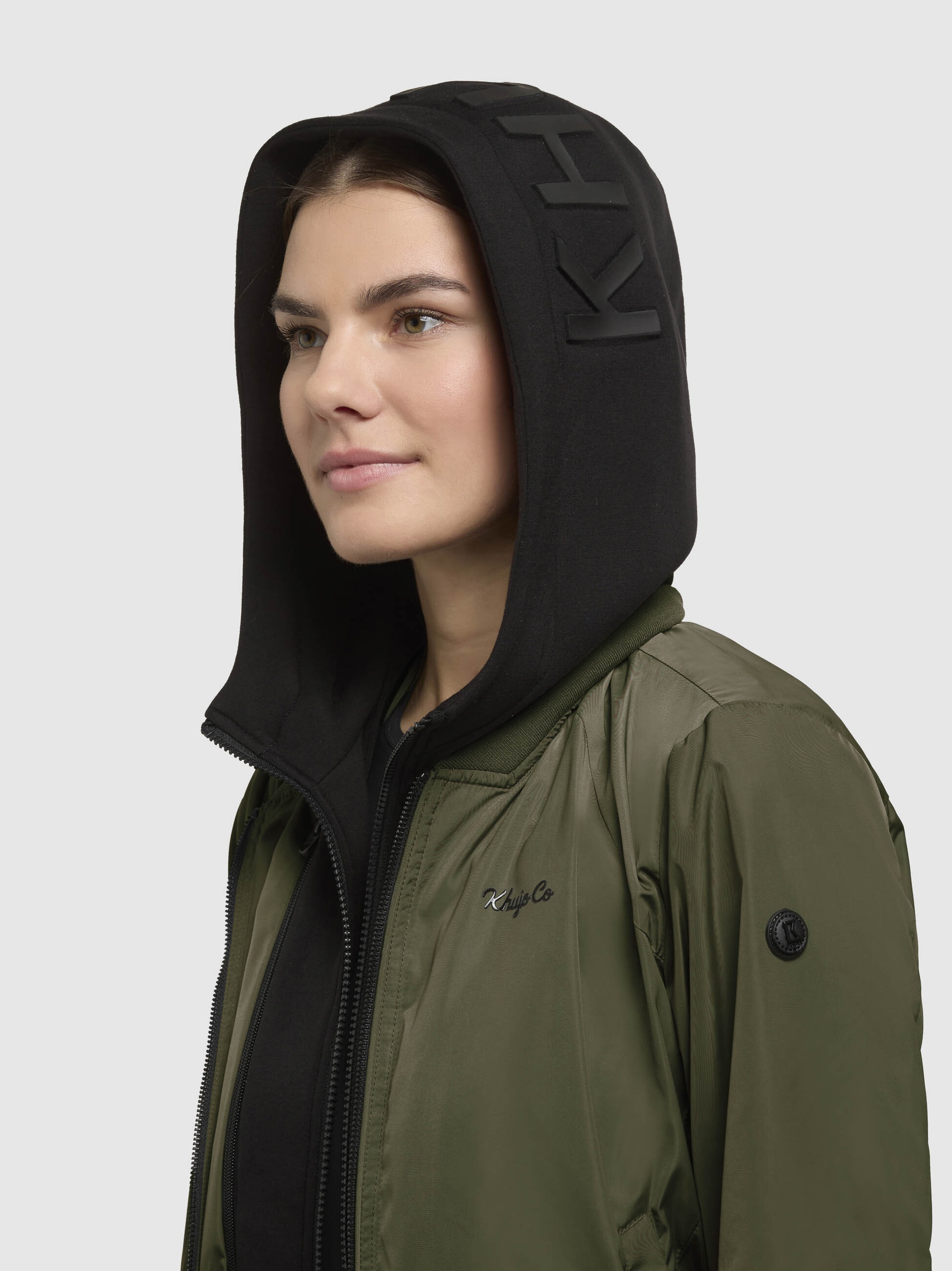 khujo Bomberjacke »SEEAM«, mit Kapuze