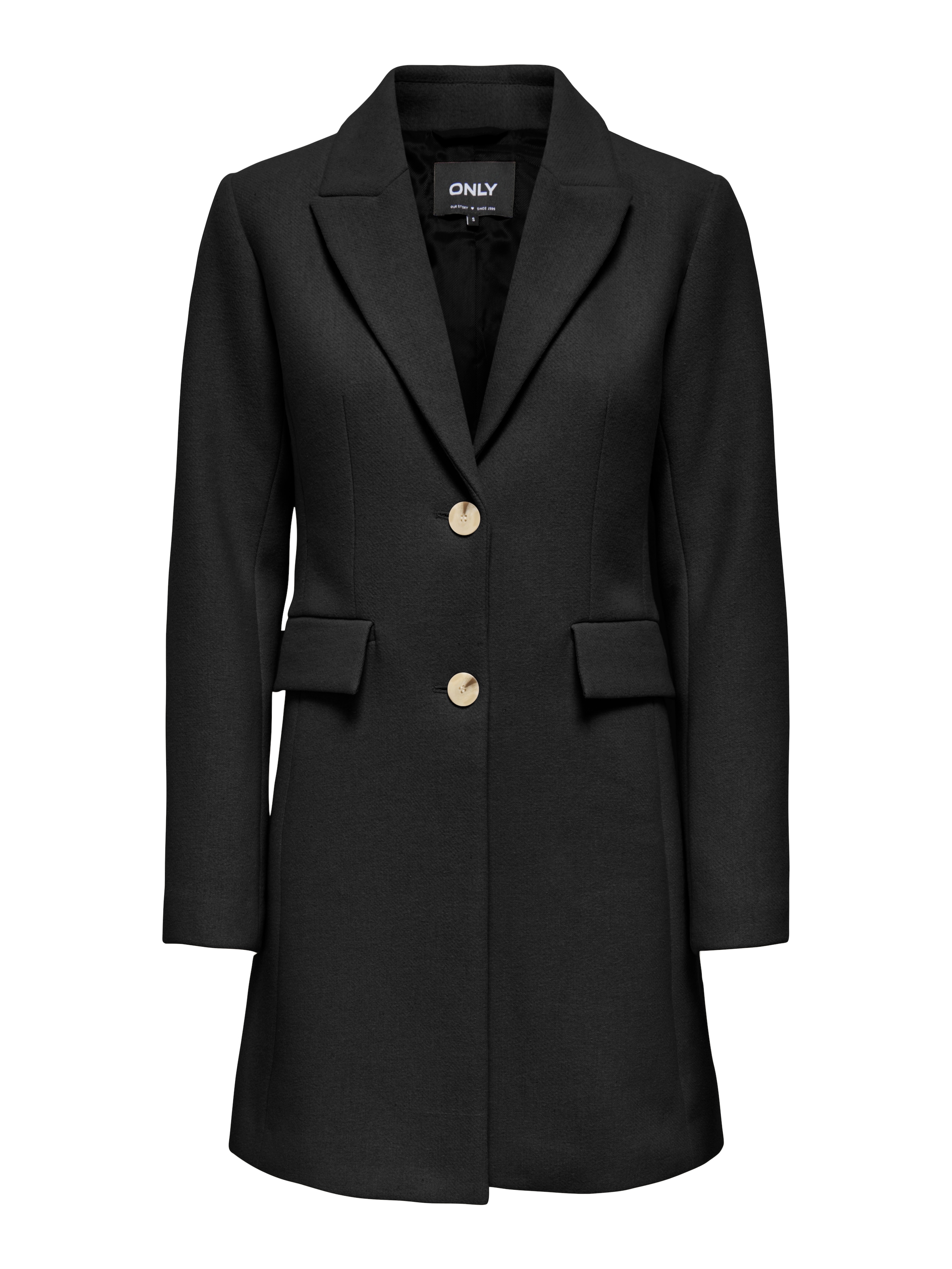 ONLY Kurzmantel »ONLMICOL FITTED COAT CC OTW« Materialmix mit Wolle