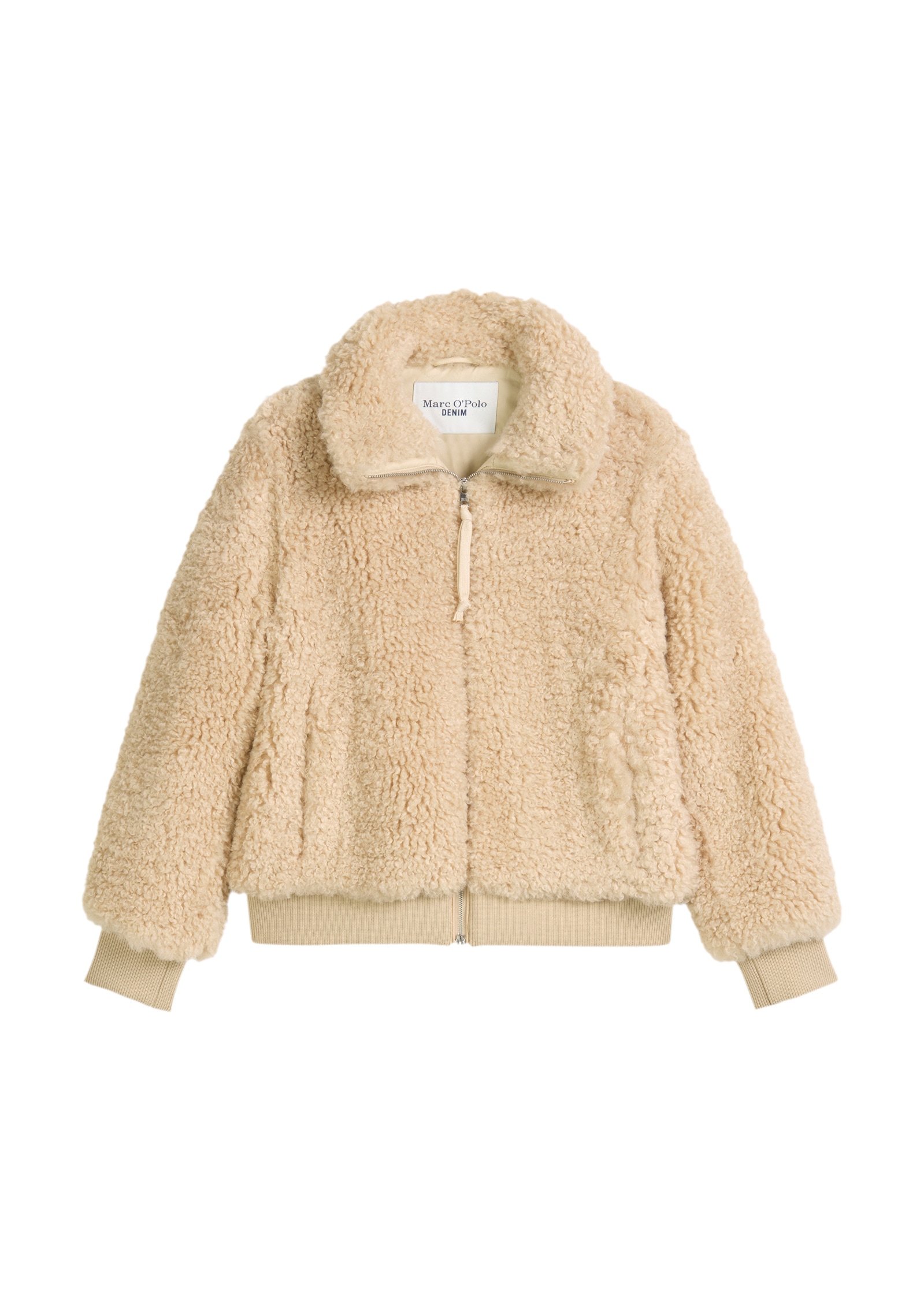 Marc O'Polo DENIM Outdoorjacke »aus weichem Curly-Plüsch«, ohne Kapuze