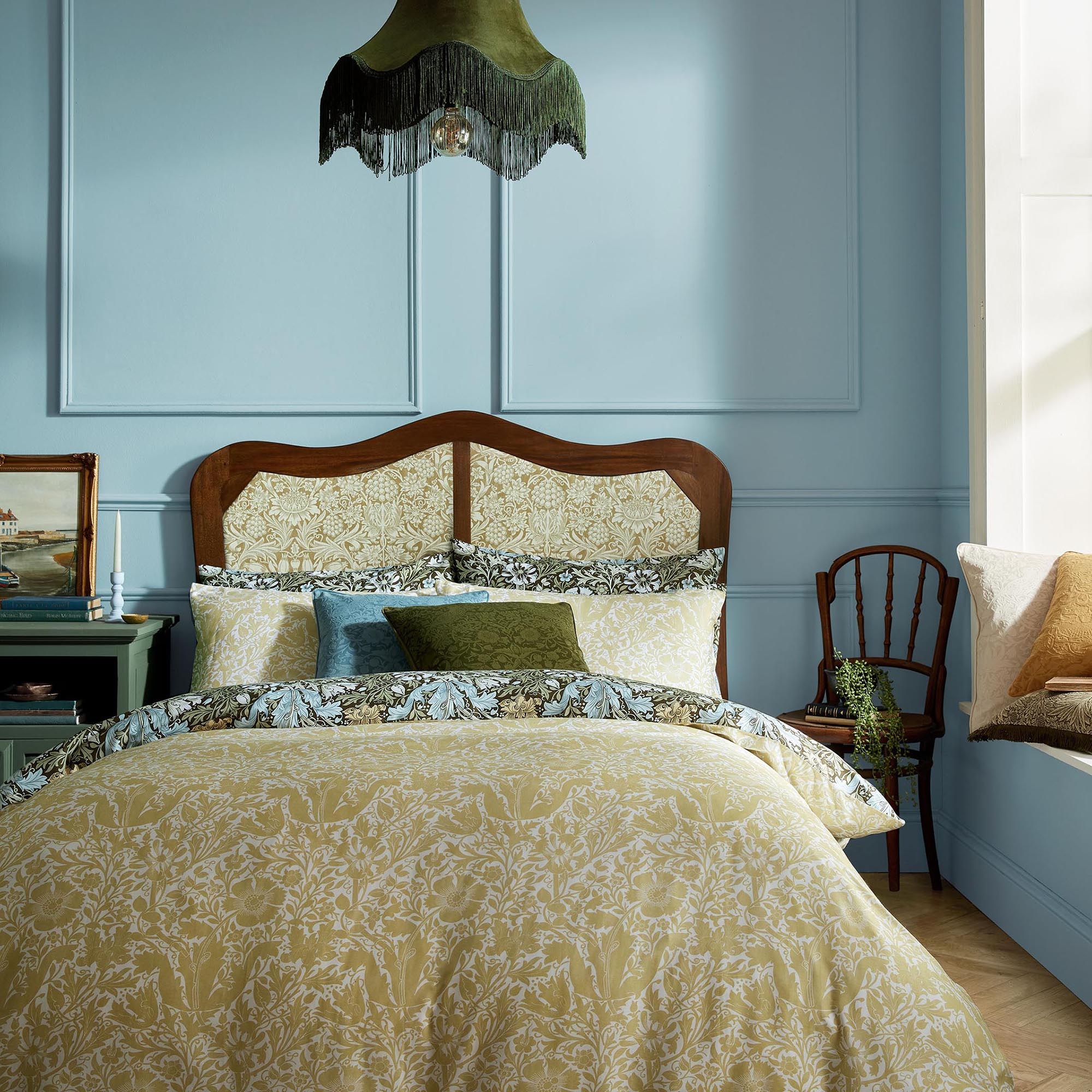 Thumbnail - WILLIAM MORRIS AT HOME Wendebettwäsche "Compton," 3 tlg. tlg. mit floralem Muster, 200 x 200cm