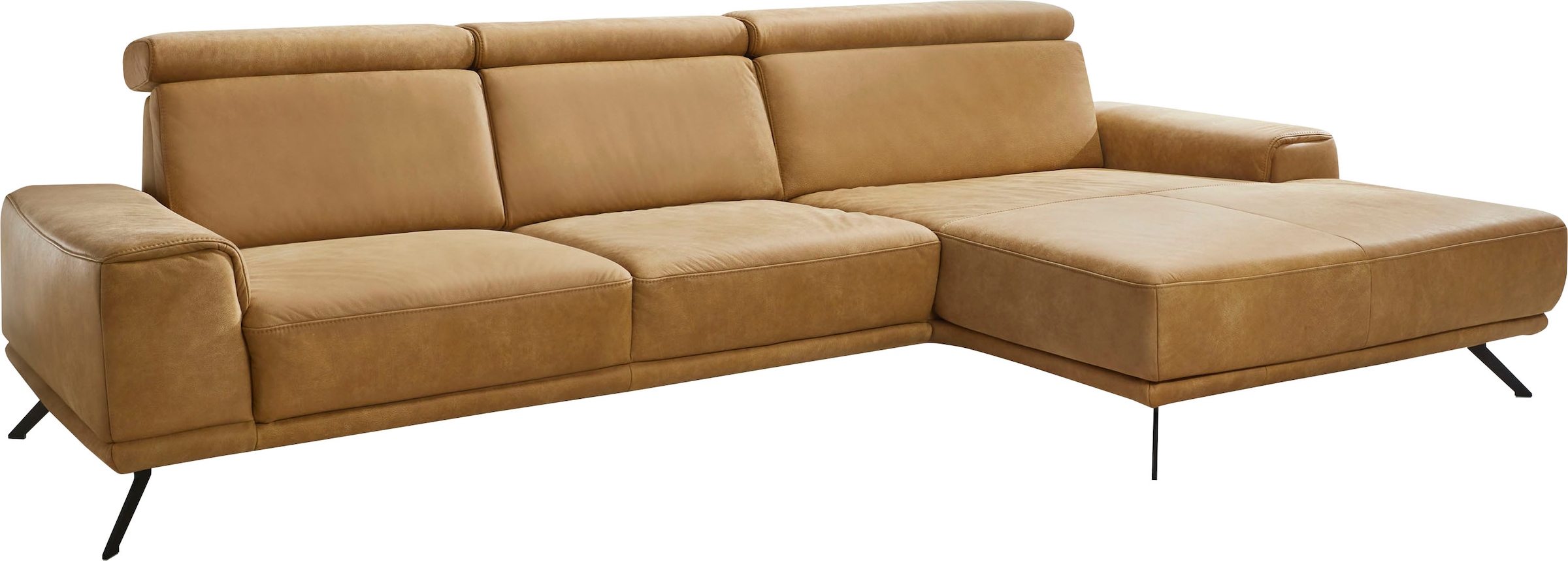 Die PlanBar Ecksofa "PN-EM22041 L-Form" wahlweise motorisches Canape oder Sitztiefenverstellung