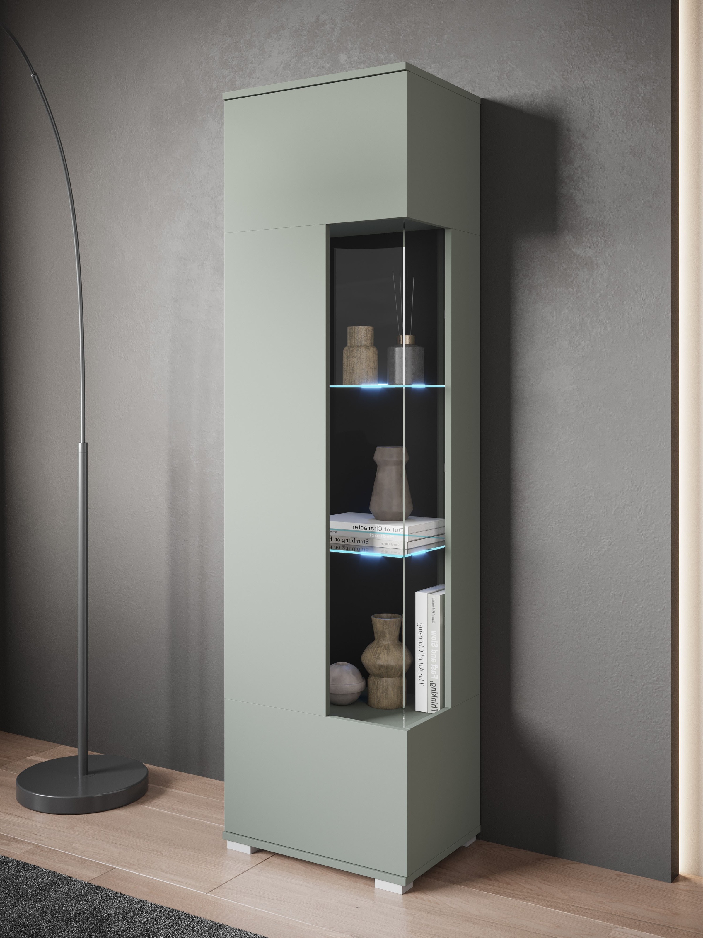 INOSIGN Vitrine »Kenia, stehend und hängend«, (1 St.), Vitrineschrank mit Glastüren 160 cm Höhe