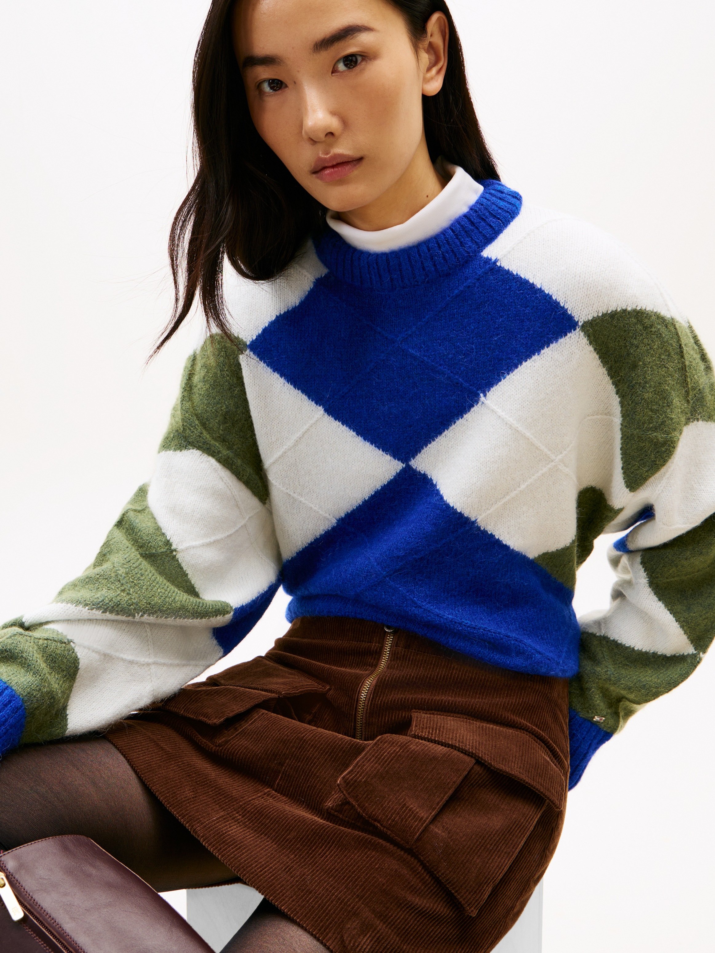 Thumbnail - Tommy Hilfiger Strickpullover "ALPACA BLEND ARGYLE C-NK LS SWT"