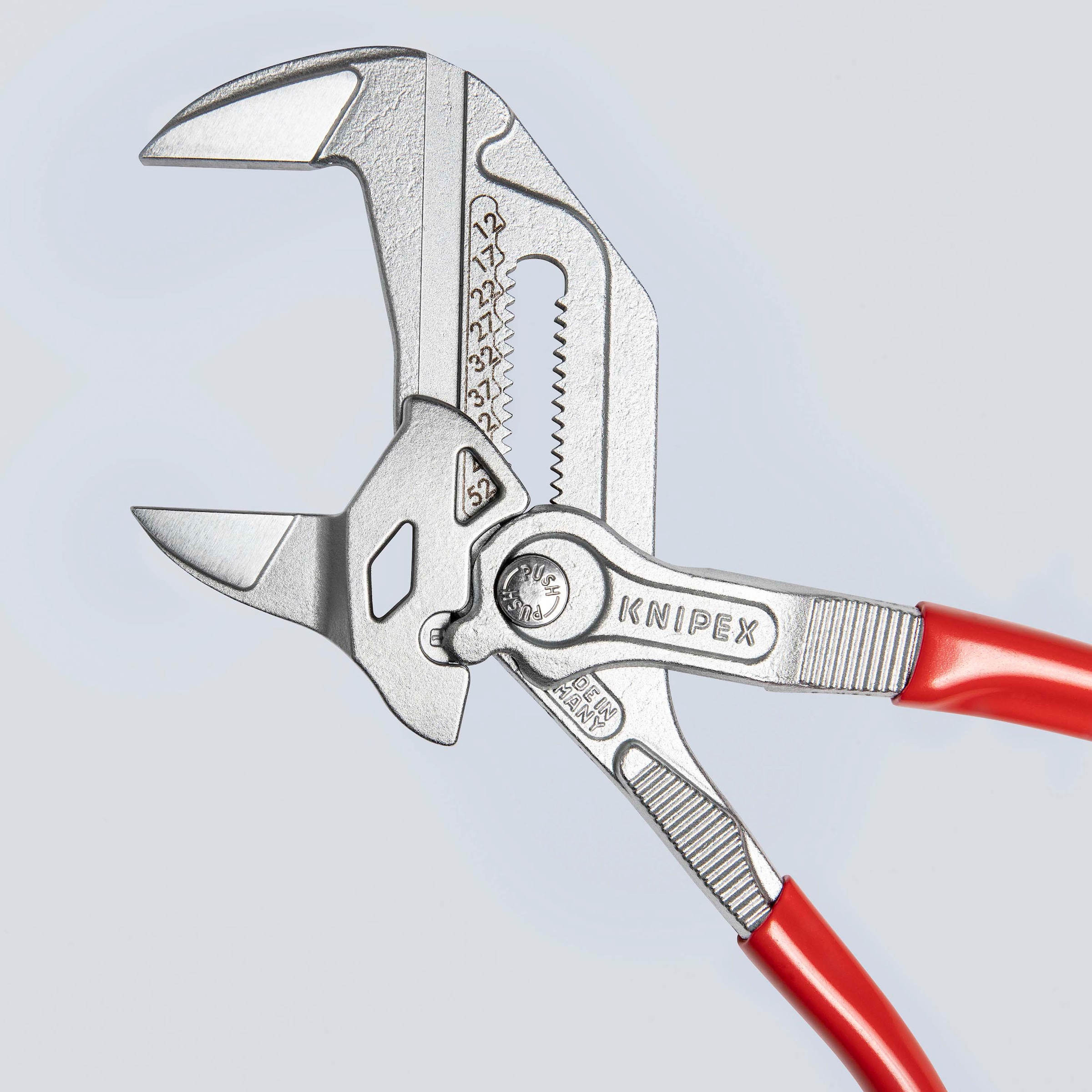 Knipex Zangenschlüssel »86 03 250 Zange und Schraubenschlüssel in einem Werkzeug«, (1 tlg.), verchromt, mit Kunststoff überzogen 250 mm
