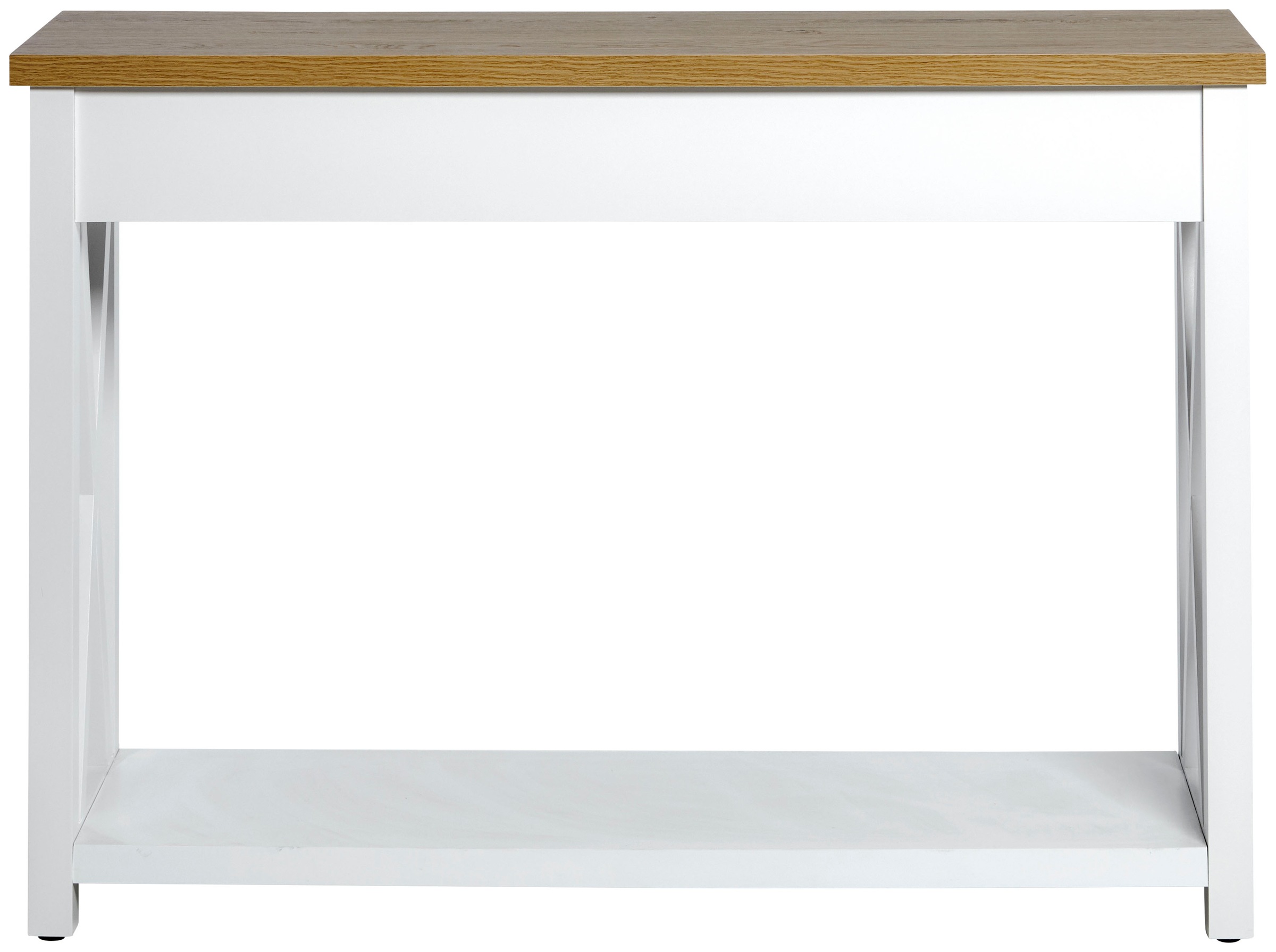 Jahnke Konsolentisch »Chalet«, (1 St.), Konsolentisch mit 2 Schubladen und Ablage, Landhausstil, X-Design