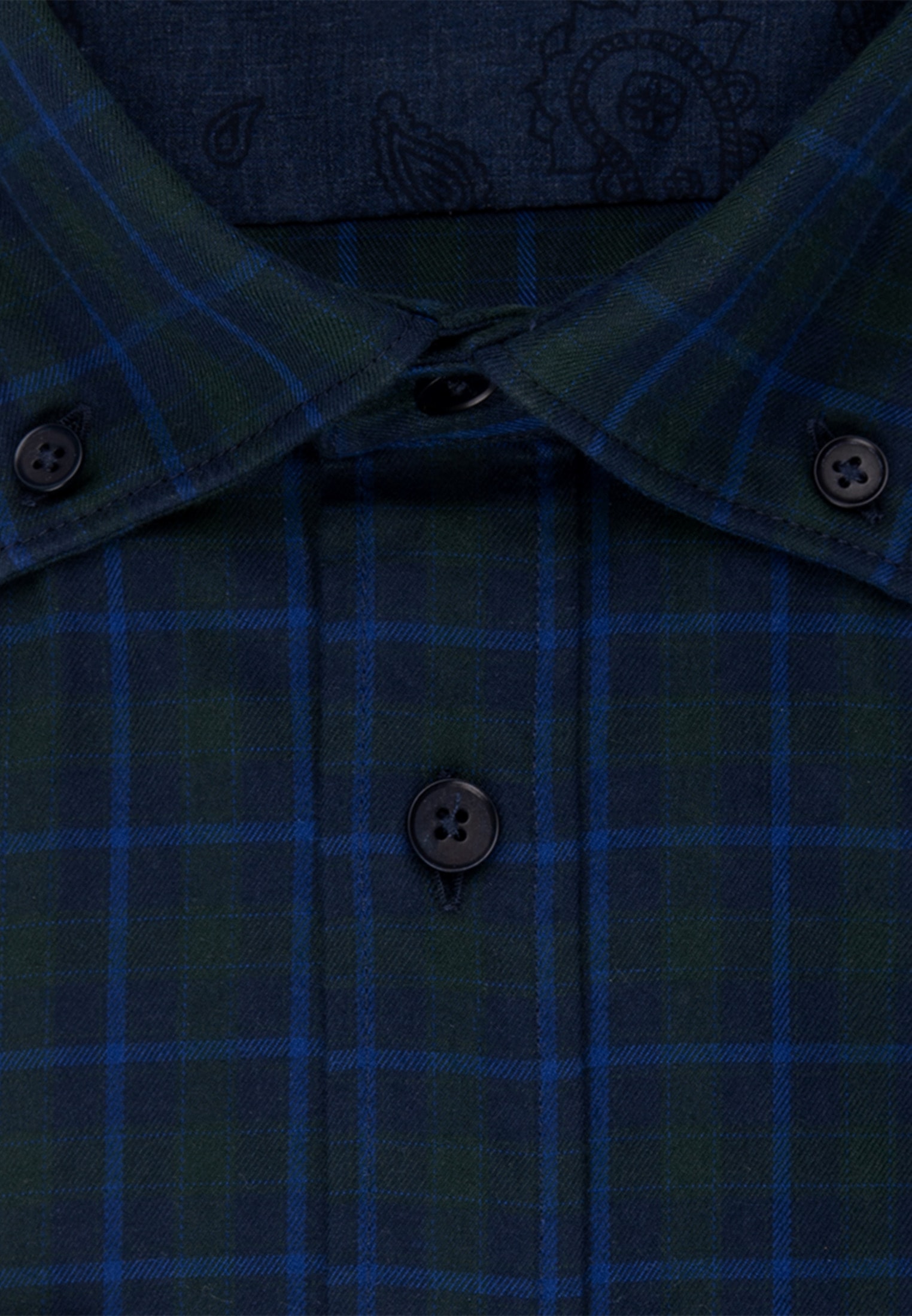 seidensticker Businesshemd »Schwarze Rose«, Regular Langarm Button-Down-Kragen Karo