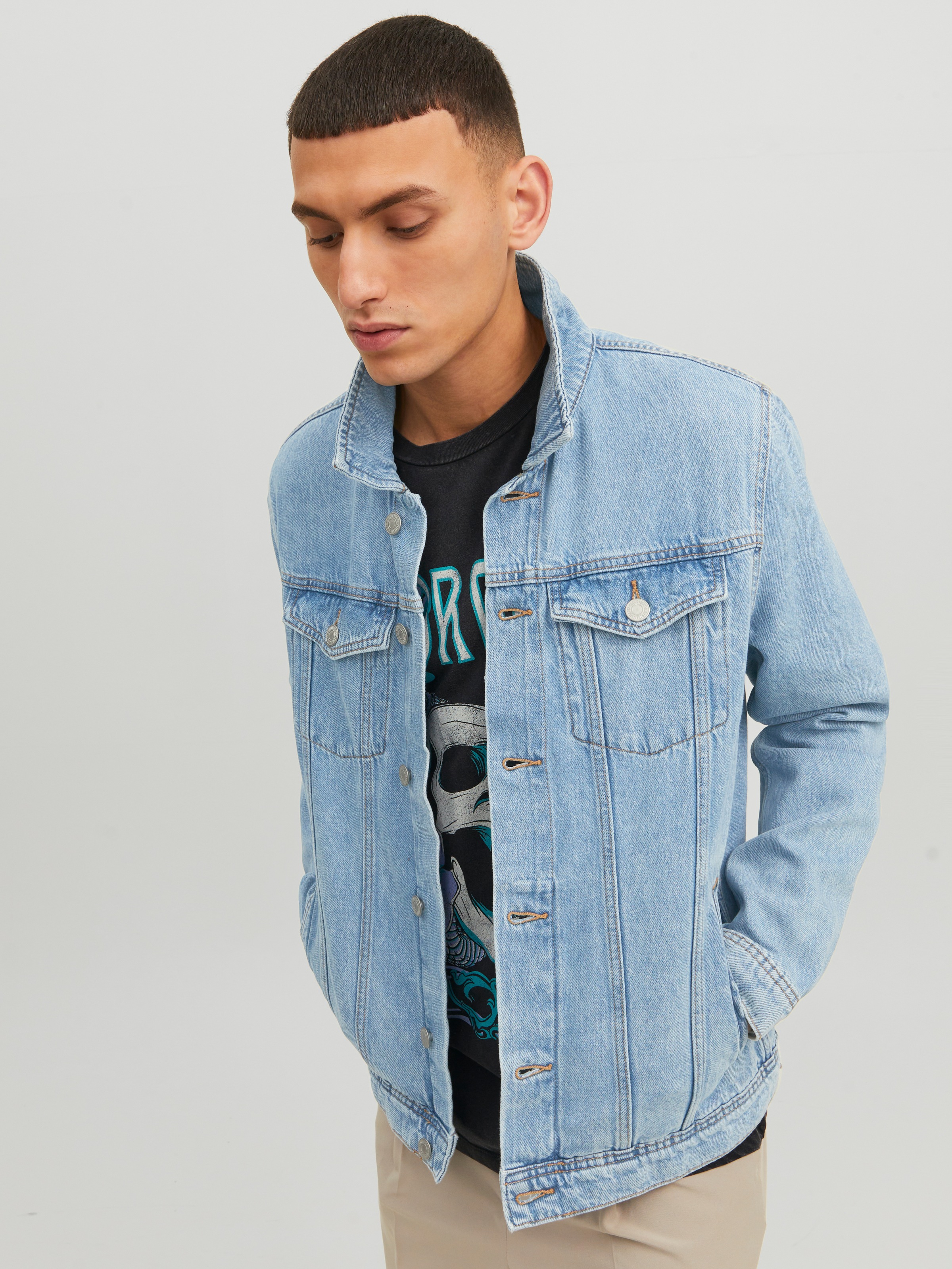 Jack & Jones Jeansjacke "JJIJEAN Denimjacke, ideal für Frühling, mit Knopfl günstig online kaufen