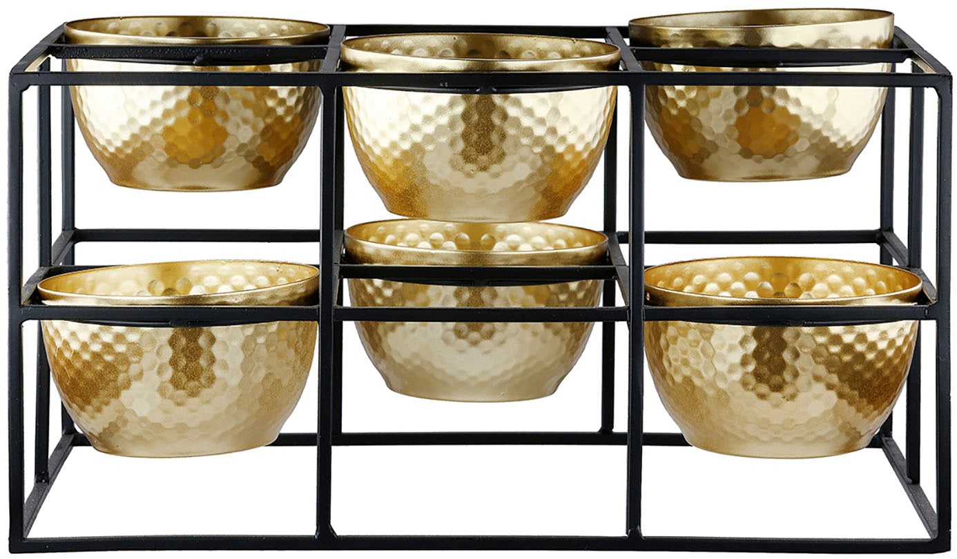 Casablanca by Gilde Teelichthalter "6er Teelichtleuchter Frame, H.14 cm", ( günstig online kaufen