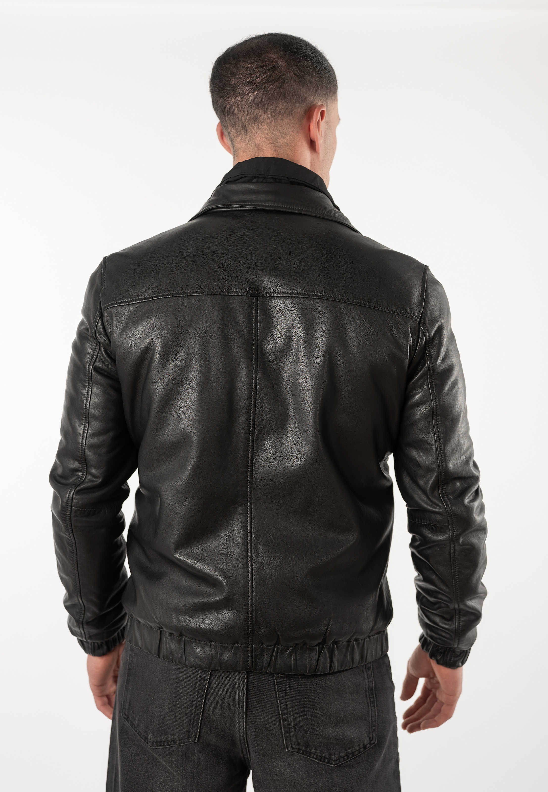 Mauritius Lederjacke »MMEsky« mit abnehmbarem Kragen, Regular Fit