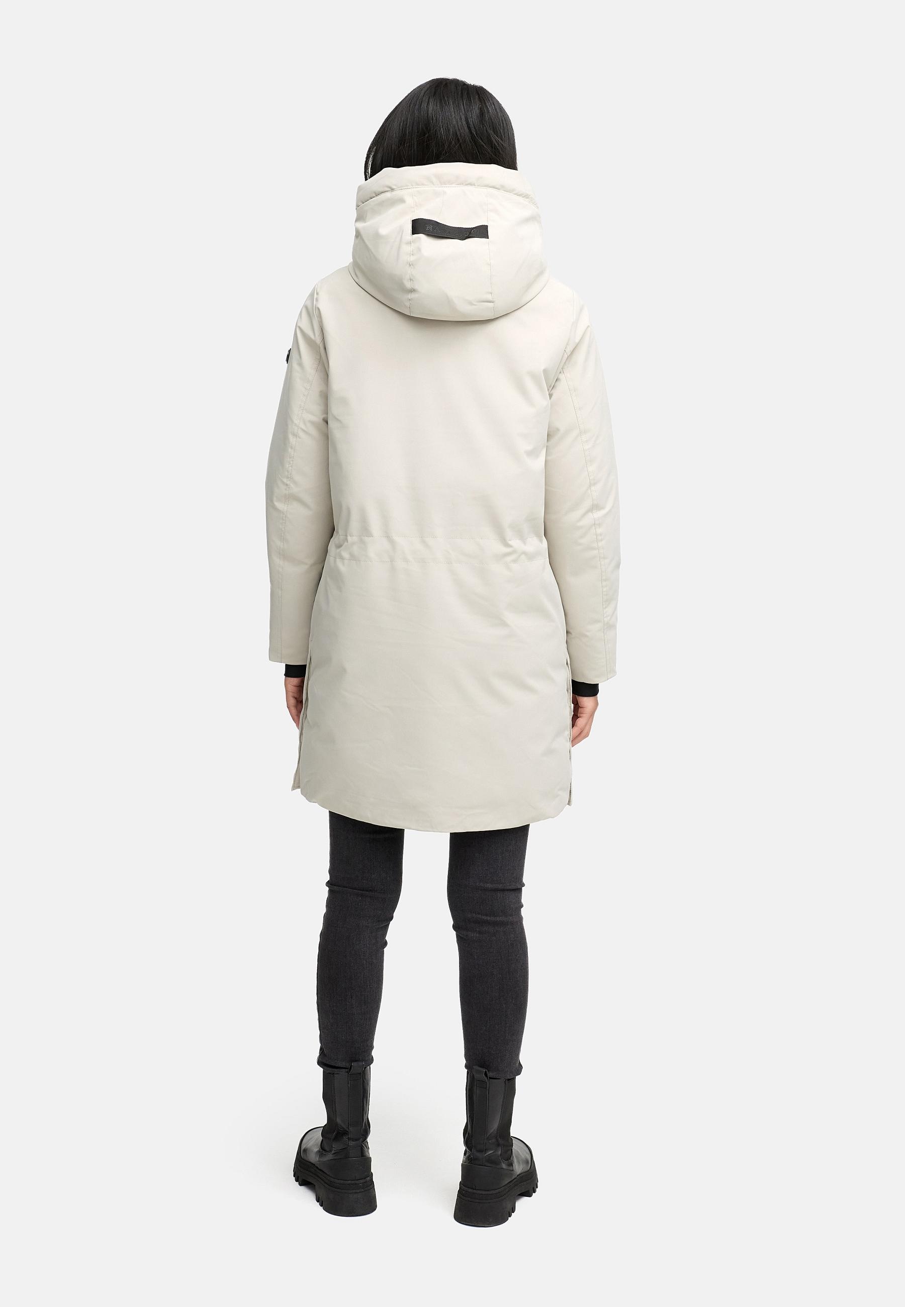 Navahoo Wintermantel »Winterzart 14« Mantel mit abnehmbarer Kapuze und Rucksackträgern innen