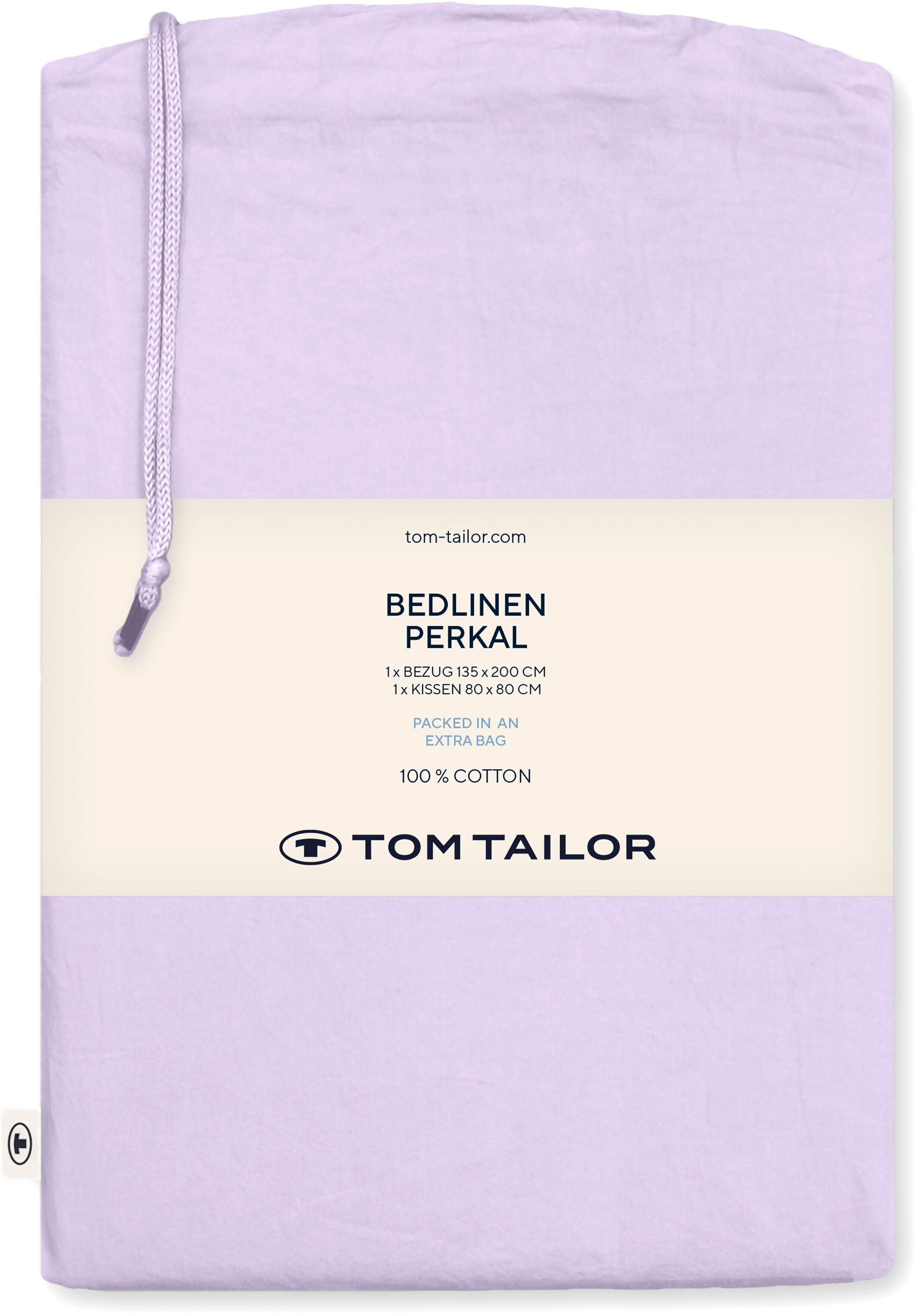 TOM TAILOR HOME Bettwäsche »Solid Colors«, feinfädige, angenehm leichte Perkal Bettwäsche, aus 100% Baumwolle