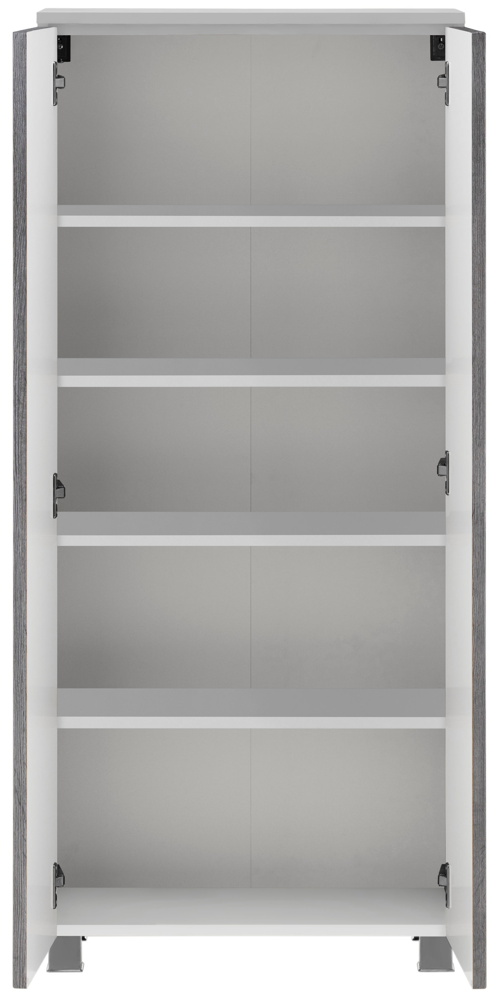 welltime Midischrank »Trento, verschiedene Ausführungen und Farben« Badmöbel, Badschrank, 60 cm breit, 2 Türen, viel Stauraum