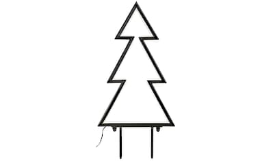 LED Baum »Tanne«, 153 flammig-flammig, aus Kunststoff und Metall, Weihnachtsdeko aussen