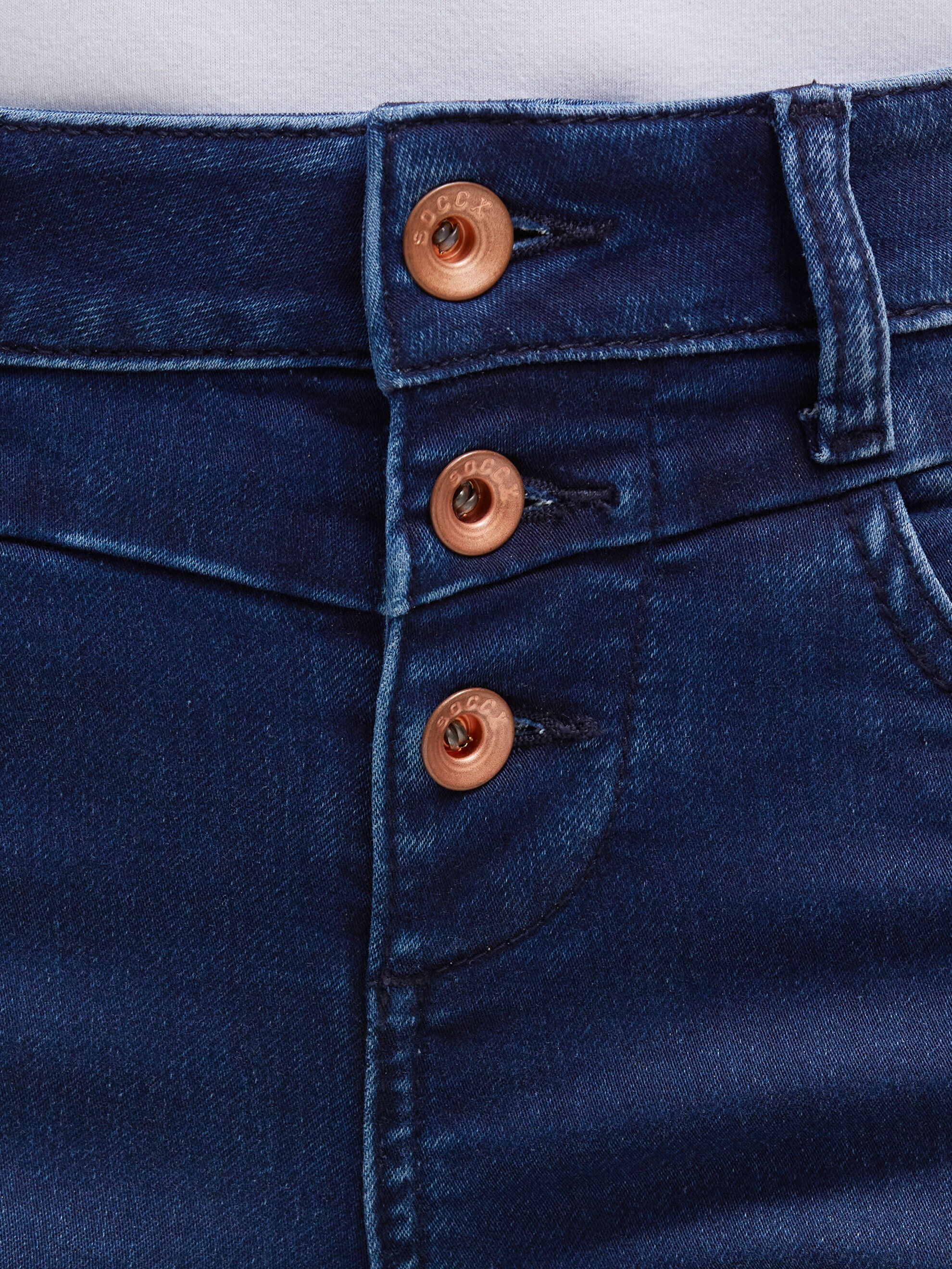 SOCCX Slim-fit-Jeans mit normaler Leibhöhe