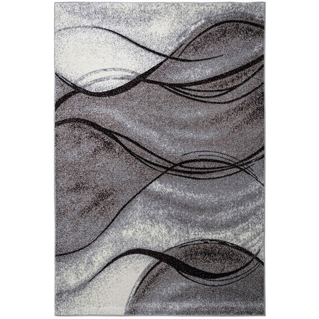 Home affaire Teppich »Tritom«, rechteckig, mit besonders weichem Flor,  Kurzflor, modernes Wellen Muster | BAUR