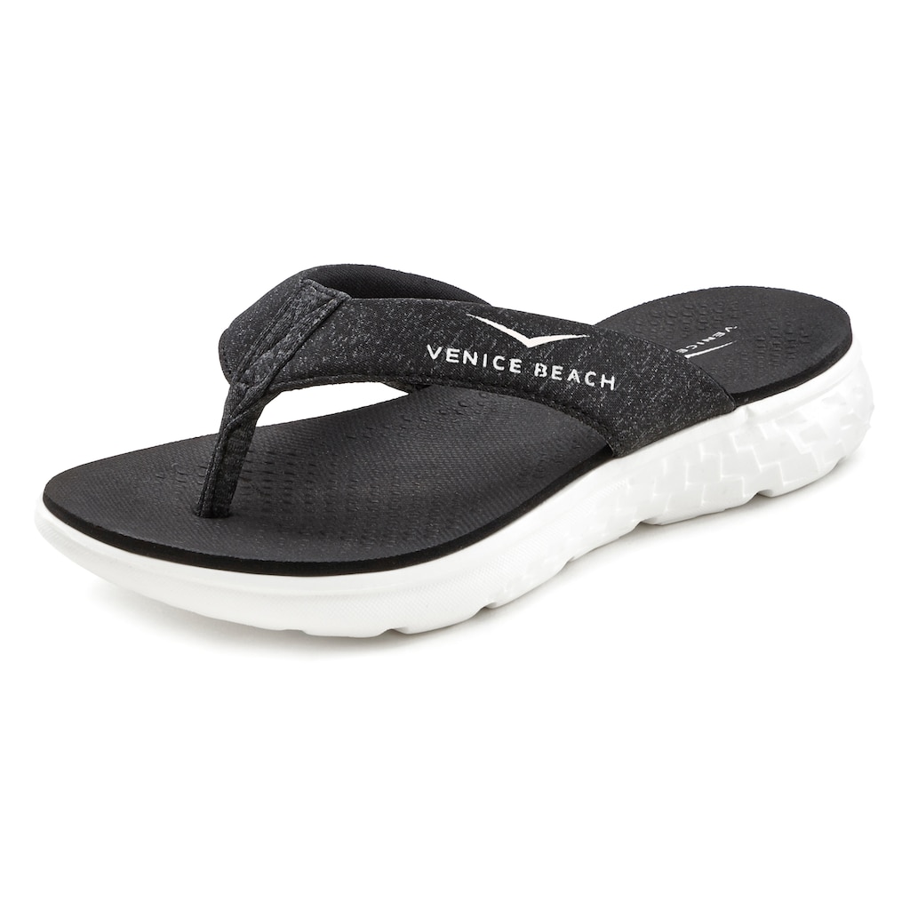 Venice Beach Badezehentrenner, Sandale, Pantolette, Badeschuh ultraleicht im sportiven Look VEGAN