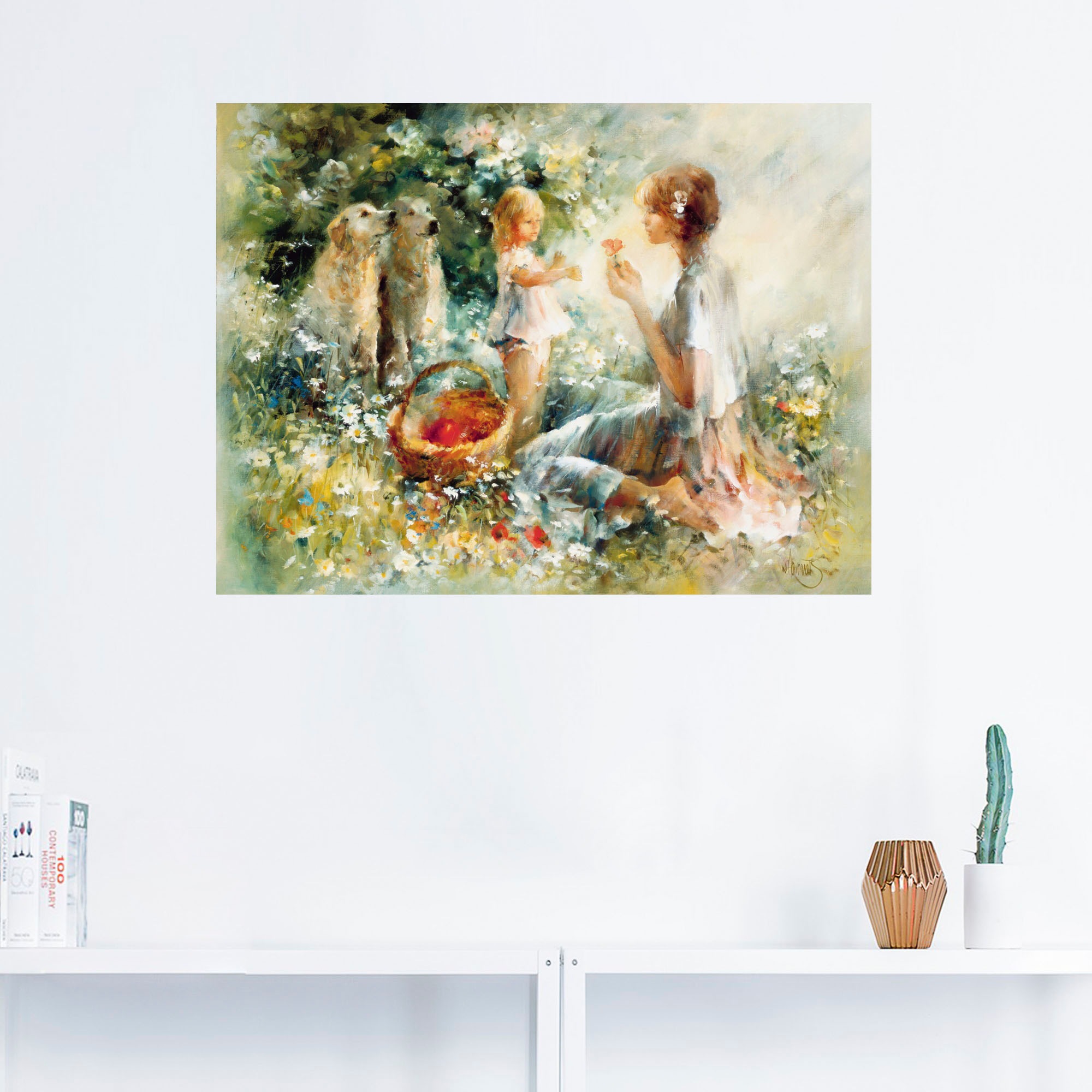 Artland Wandbild "Picknick", Gruppen & Familien, (1 St.), als Leinwandbild, günstig online kaufen