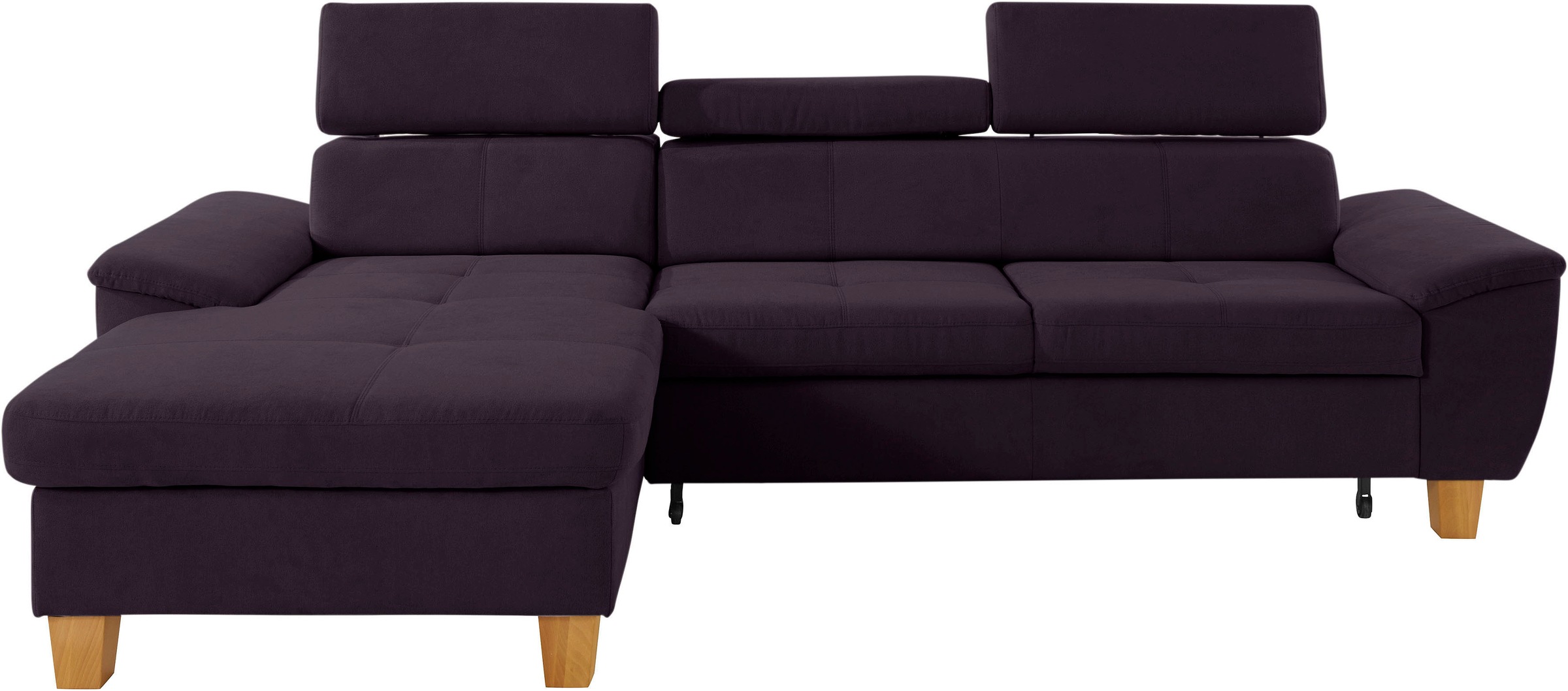 exxpo - sofa fashion Ecksofa »Enya, aufwendige Detailverarbeitung, hoher Sitzkomfort, bequem, L-Form«, inkl. Kopfteilverstellung, wahlweise mit Bettfunktion und Bettkasten