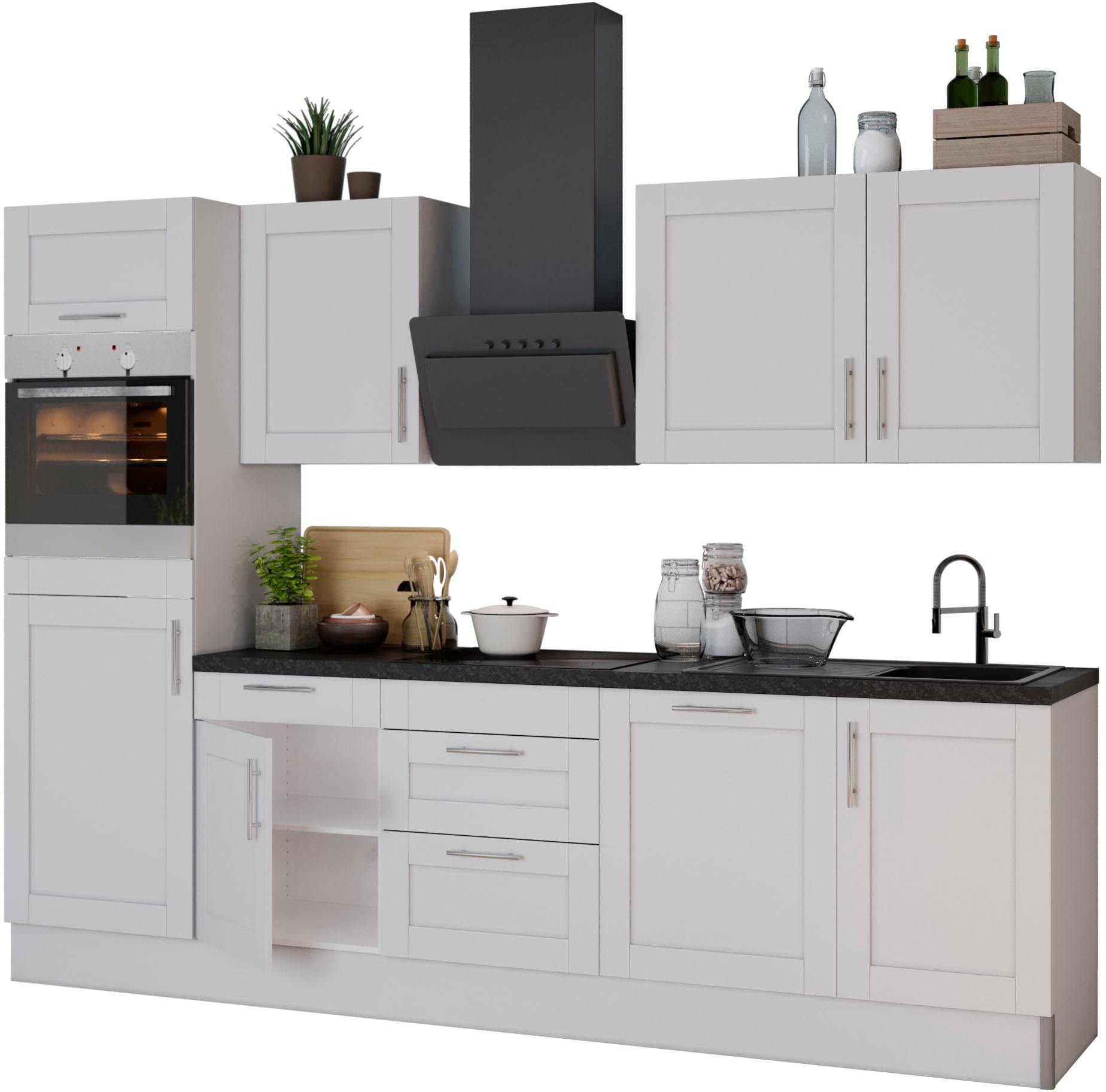 KOCHSTATION Küche "KS-Ahus", Breite 280 cm,wahlw. mit E-Geräten,Soft Close günstig online kaufen