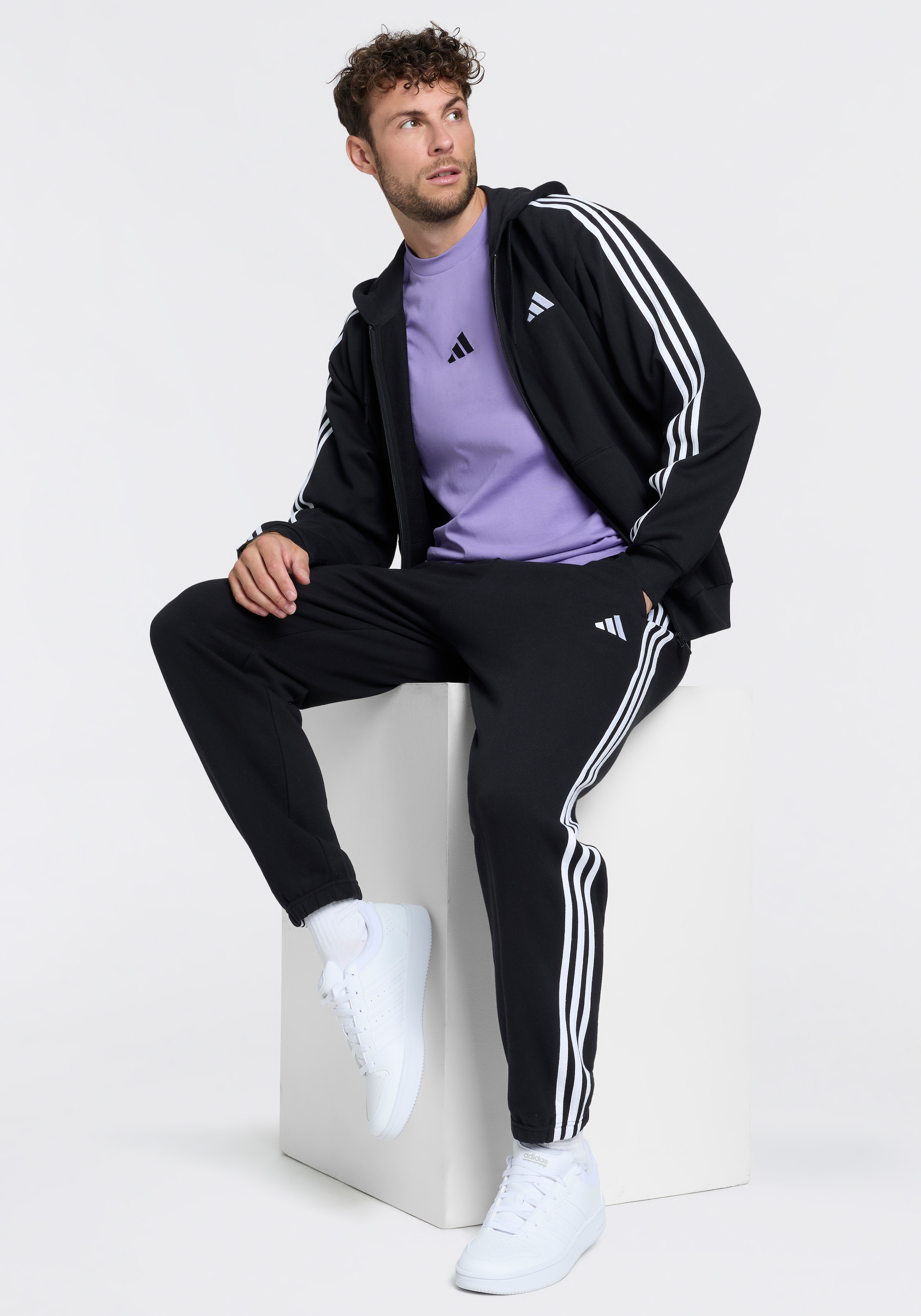 adidas Sportswear »ESSENTIALS 3-STREIFEN FRENCH TERRY«