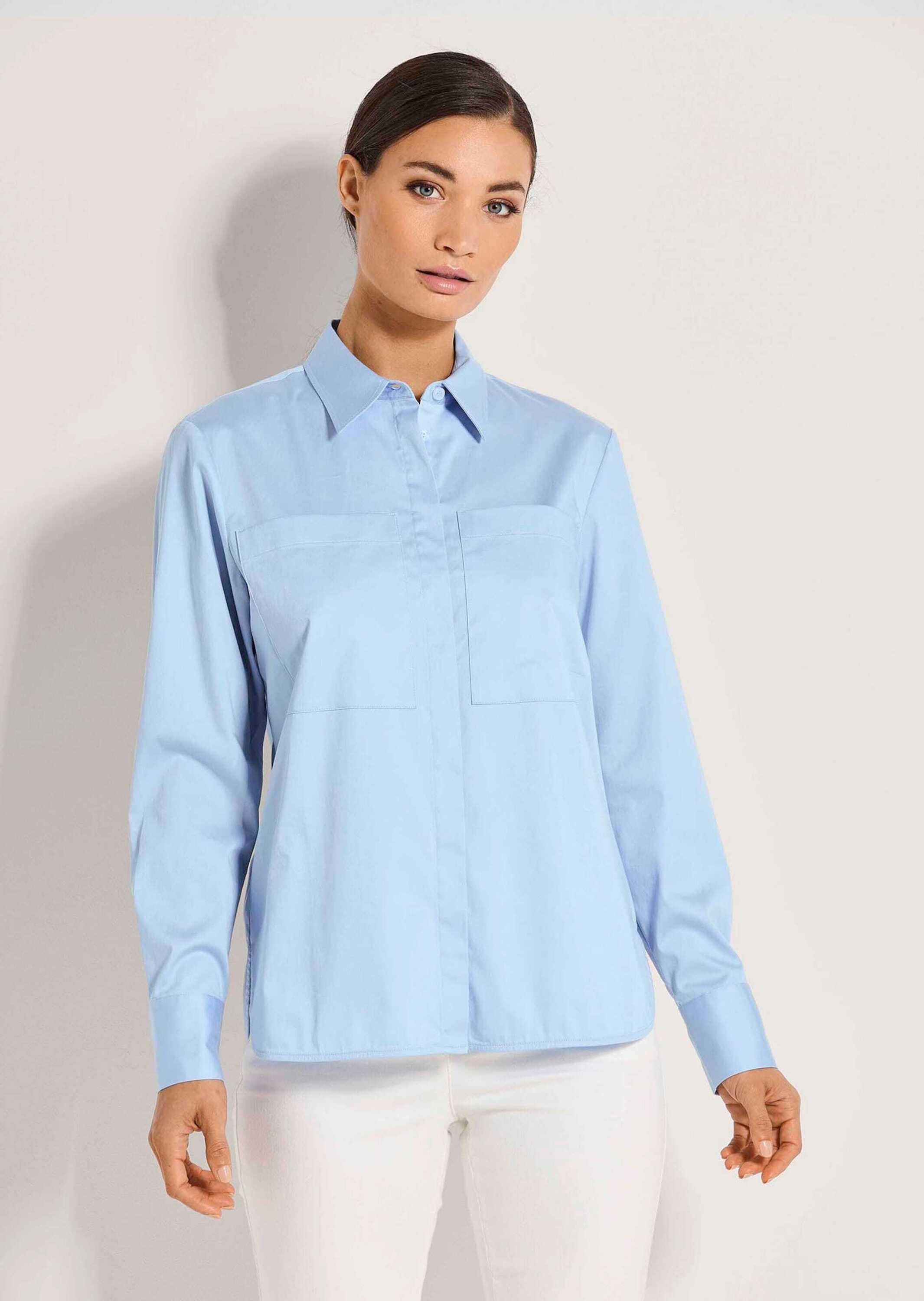 MADELEINE Hemdbluse »Bluse Lange Oversize-Bluse«