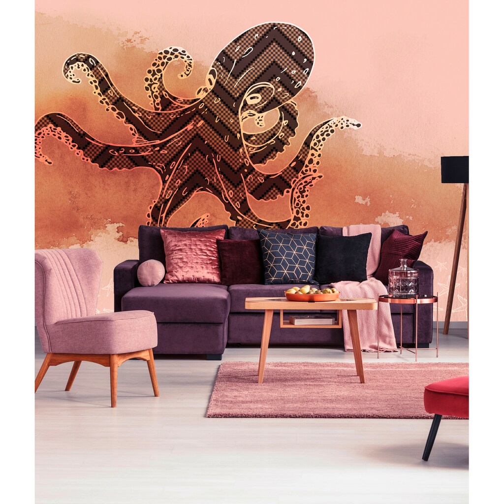 Architects Paper Fototapete »Atelier 47 Octopus Design 3«, Farbverlauf