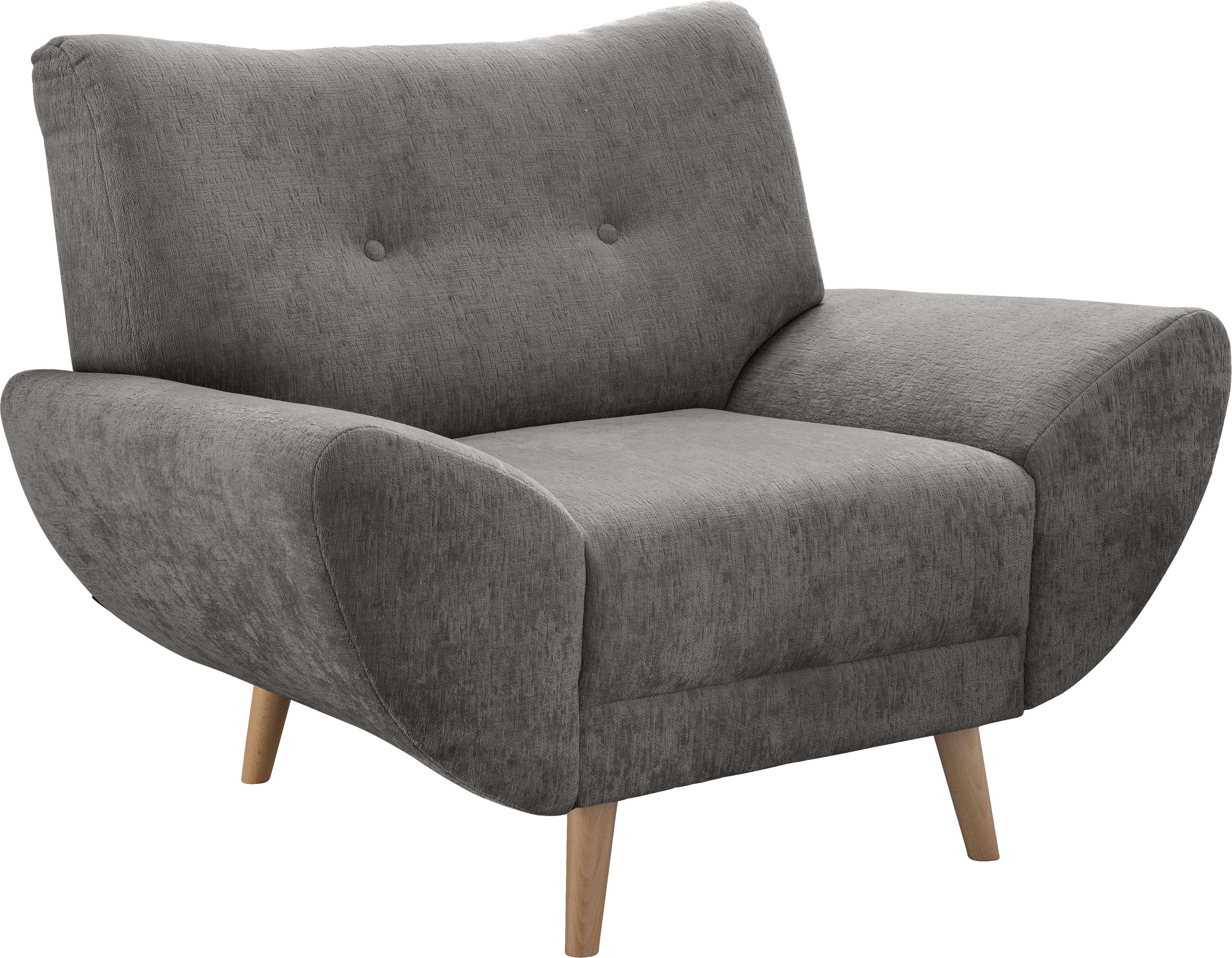 Home affaire Sessel "Basta komfortable Wellenunterfederung, Breite 111cm"