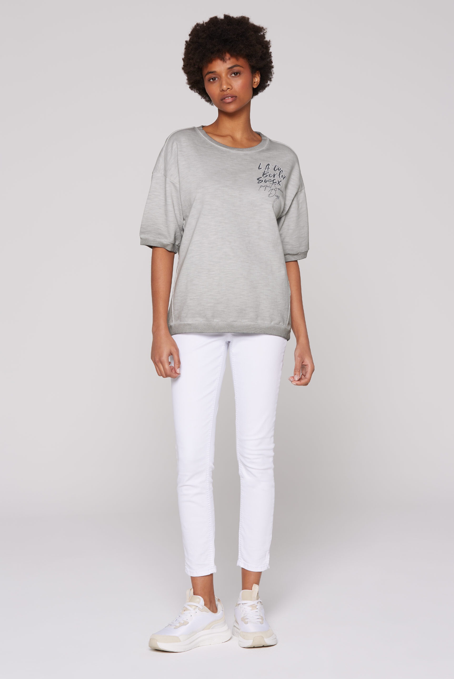 SOCCX Sweater, mit nach vorn gedrehten Seitennähten