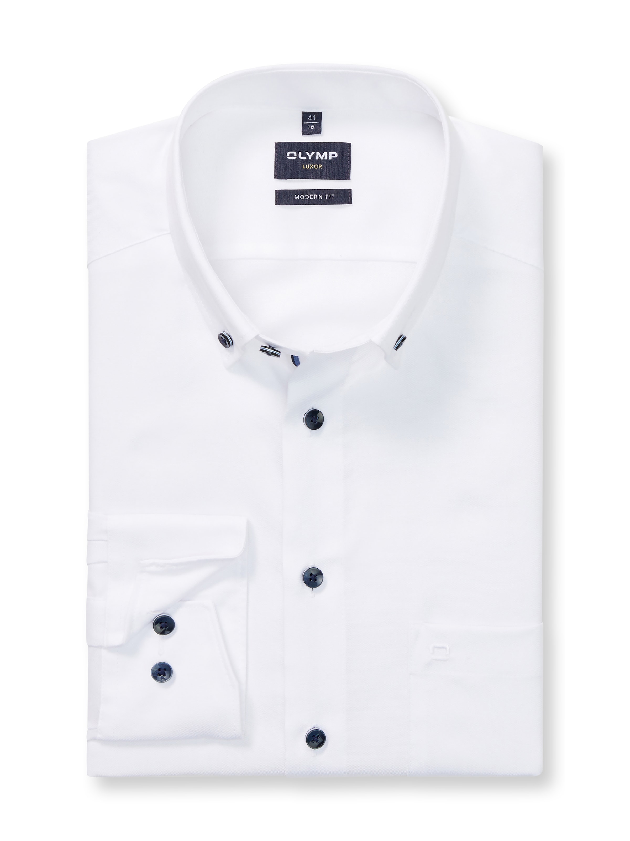 OLYMP Langarmhemd "Luxor modern fit", modern fit, Businesshemd, Button-down günstig online kaufen