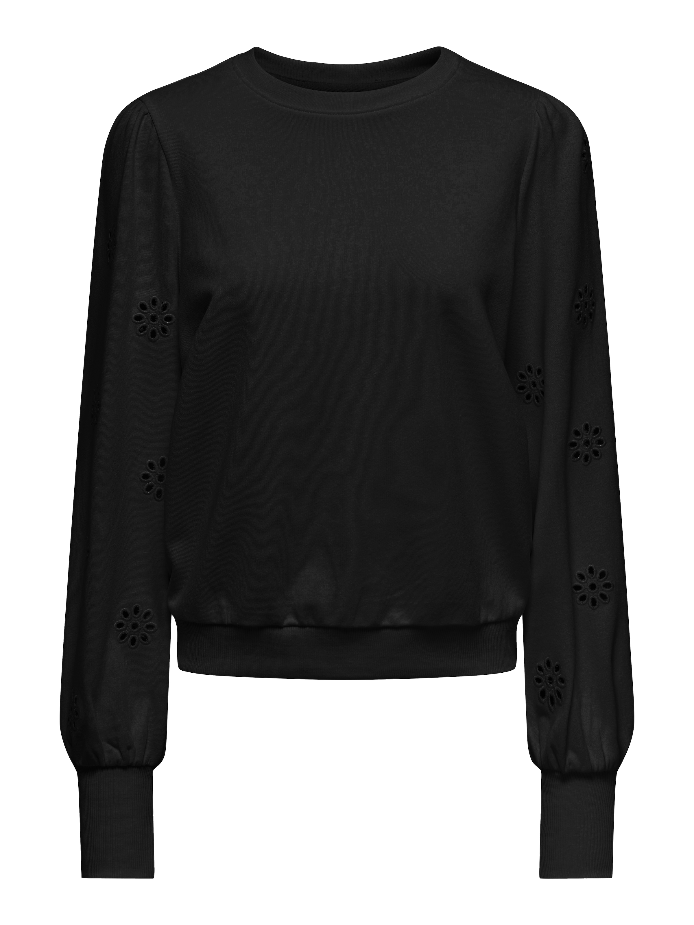 ONLY Sweatshirt »ONLFEMME L/S PUFF EMBROIDERY UB SWT«, mit Puffärmeln mit wunderschöner Lochstickerei
